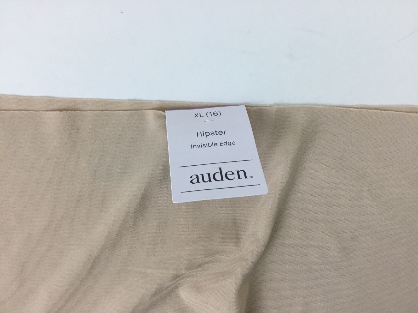 Auden Invisible Edge Soft Beige XL (16) Hipster Underwear Pants NWT