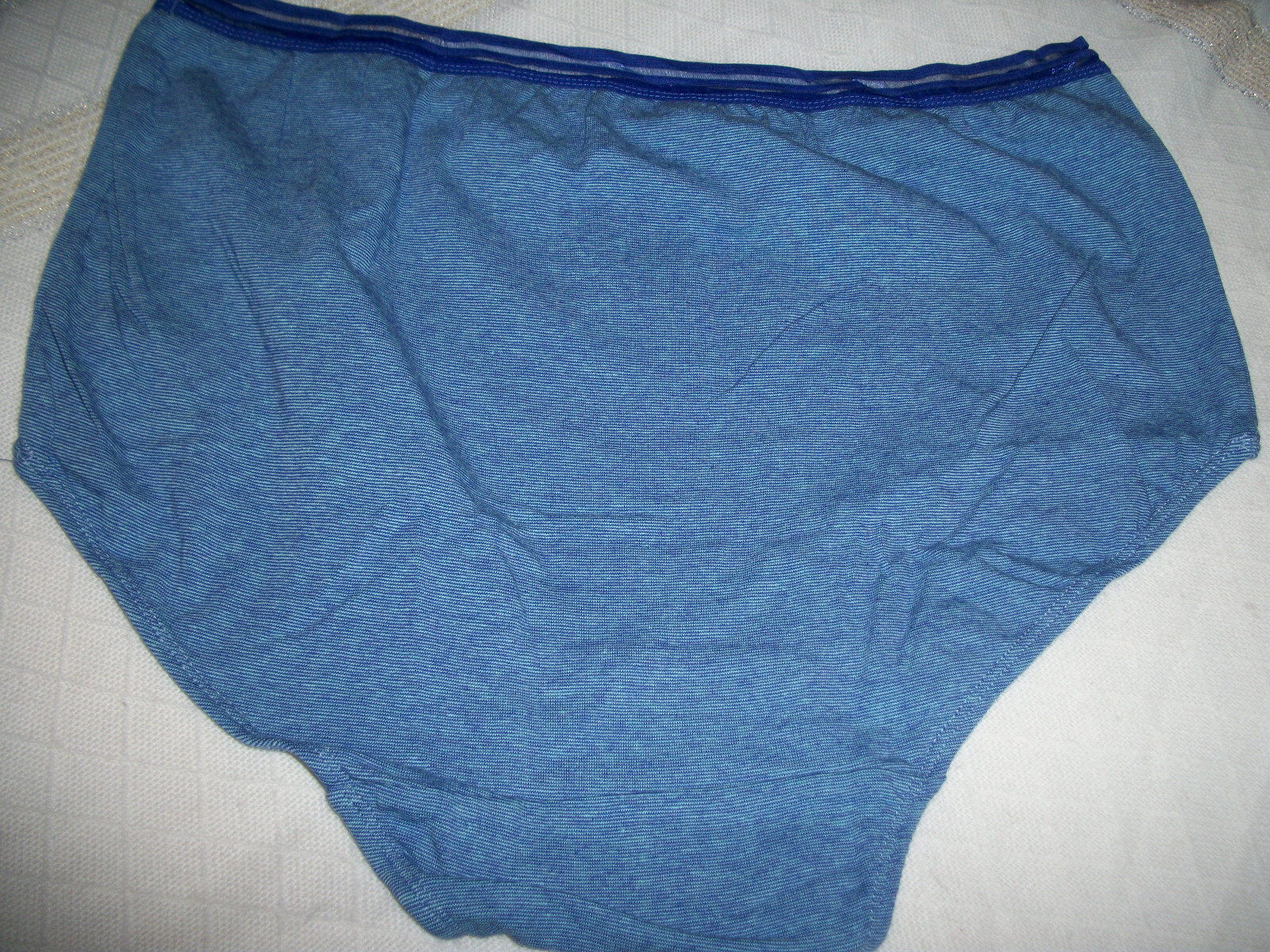 COMFORT CHOICE WOMENS PLUS SIZE 8 X-LARGE FULL CUT SPORT BRIEF PANTY BLUE COLOR