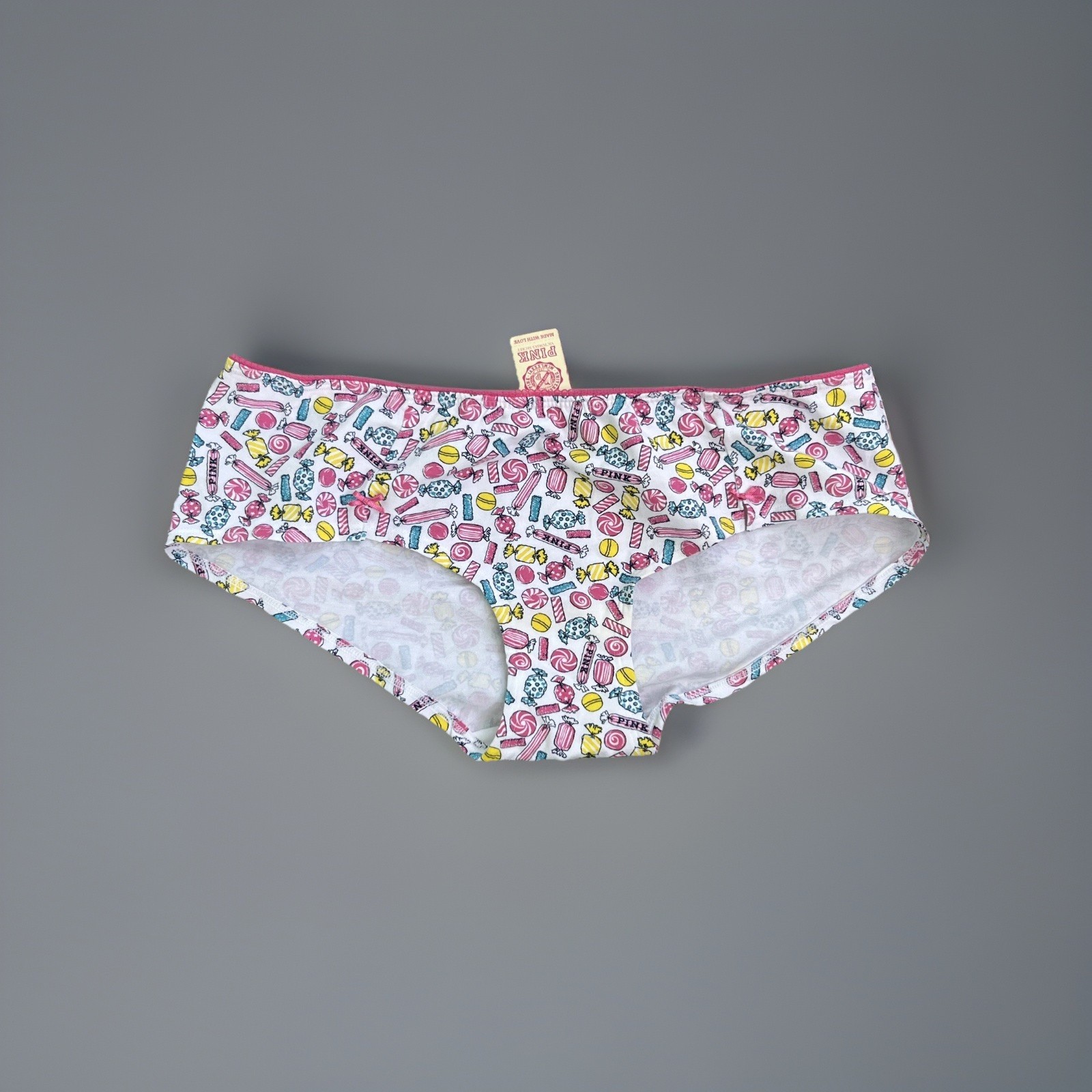 intage Victoria’s Secret PINK Candy Print Hipster Rare Panties Large NWT Y2K
