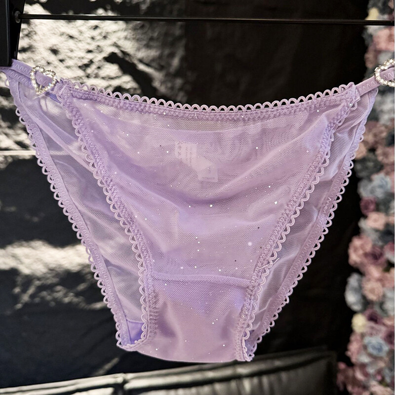 4Pack Lot Womens See Through French Panties Sheer Underwear Sexy Lingeries Brief