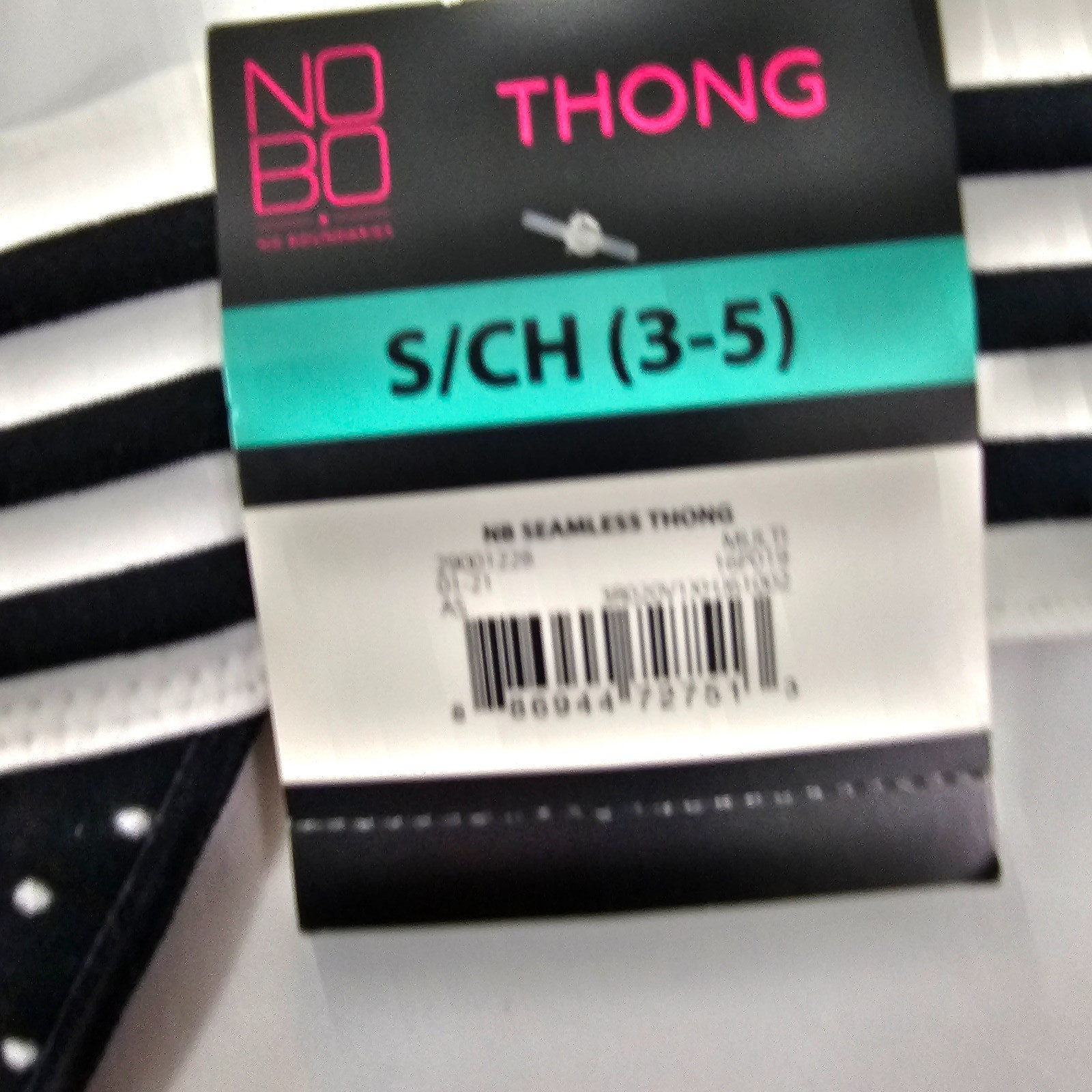 No Boundaries NOBO 4-Pack Multi-Color Seamless Thong Panties – Size Small NWT