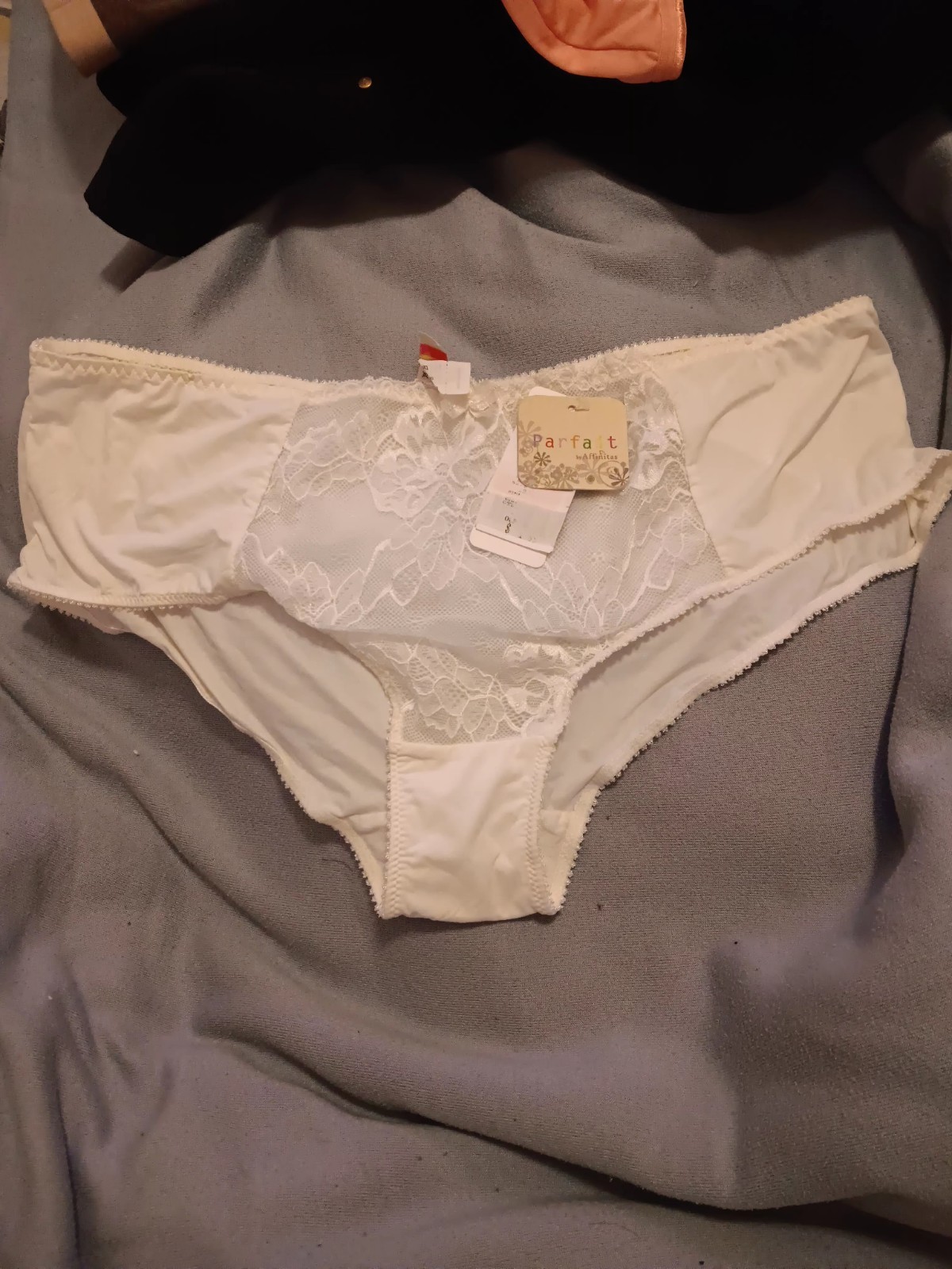 Parfait by Affinitas Panties, Women’s Size XL, White, Lace Bikini Danity NWT