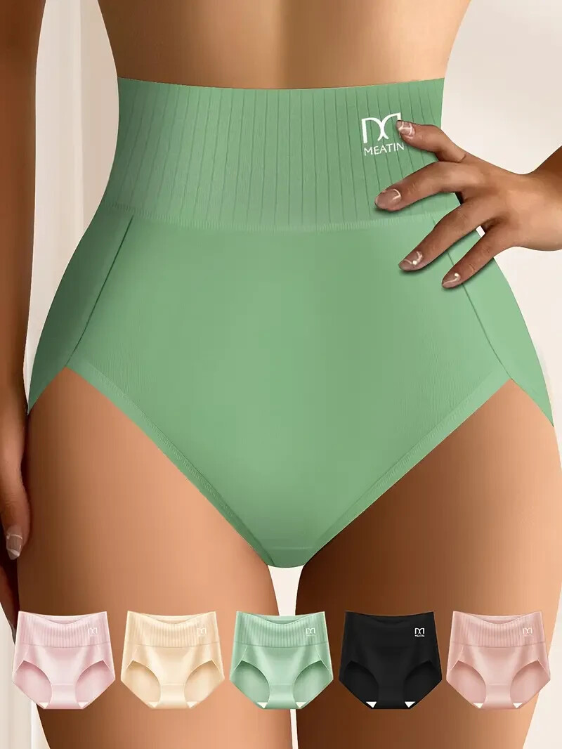 5 -Pack Women’s High Waist Underwear M– Soft, Breathable, Mixed Colors