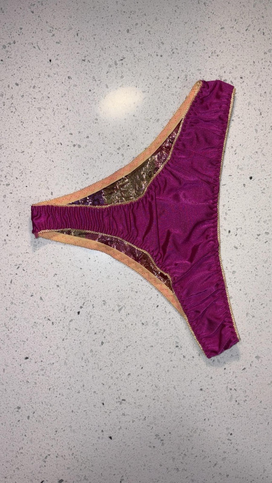 by SENSUAL MYSTIQUE SATIN BIKINI PANTIES sz XL