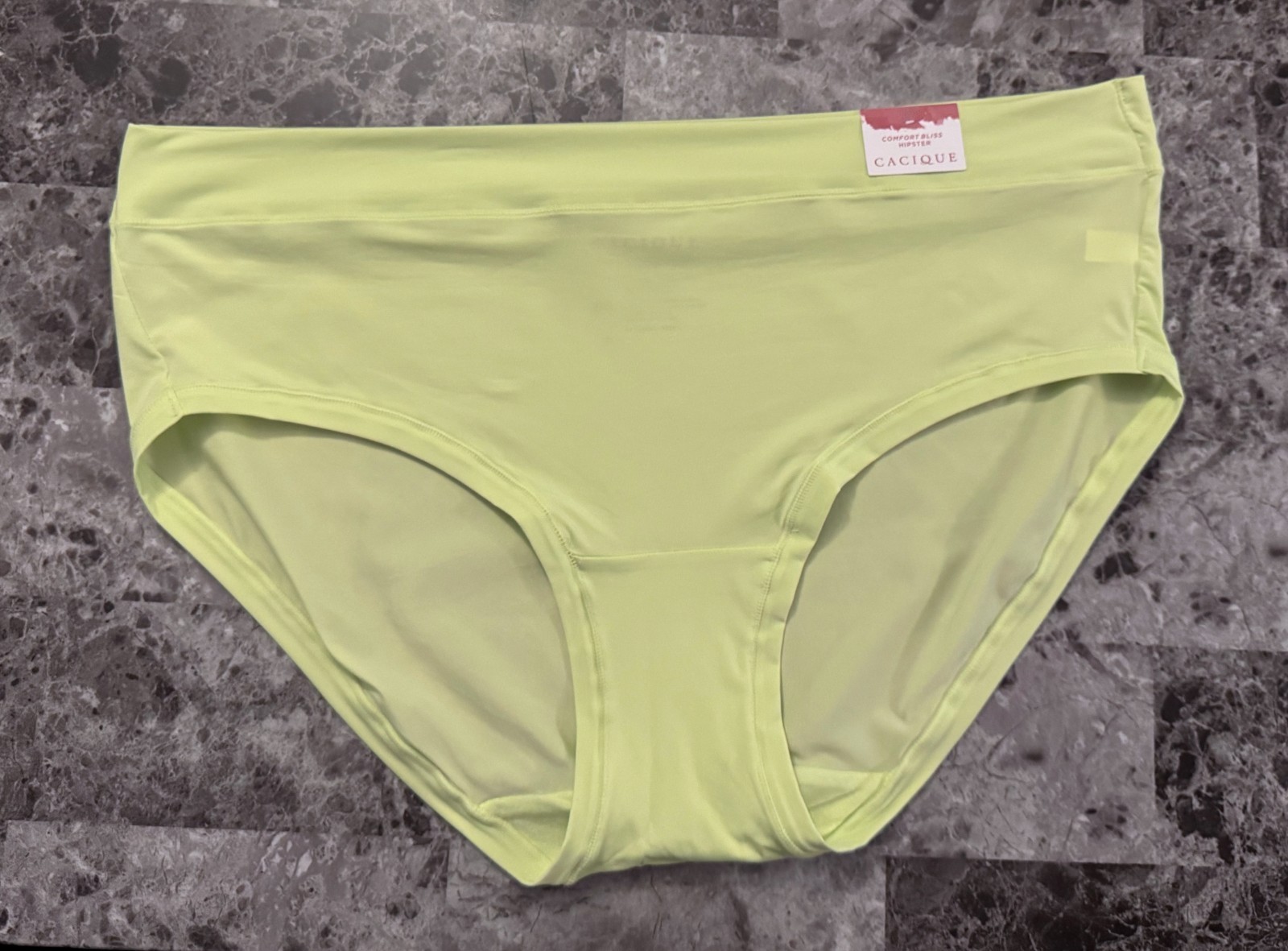 NWT CACIQUE LANE BRYANT 22/24 SMOOTH CITRON GREEN COMFORT BLISS HIPSTER PANTIES