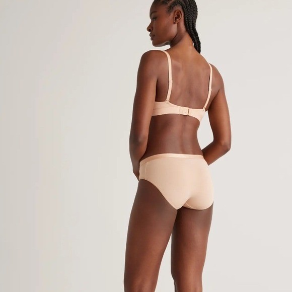 Quince Womens Micromodal Bikini Underwear Bundle 4 Pack Tan Sand Small