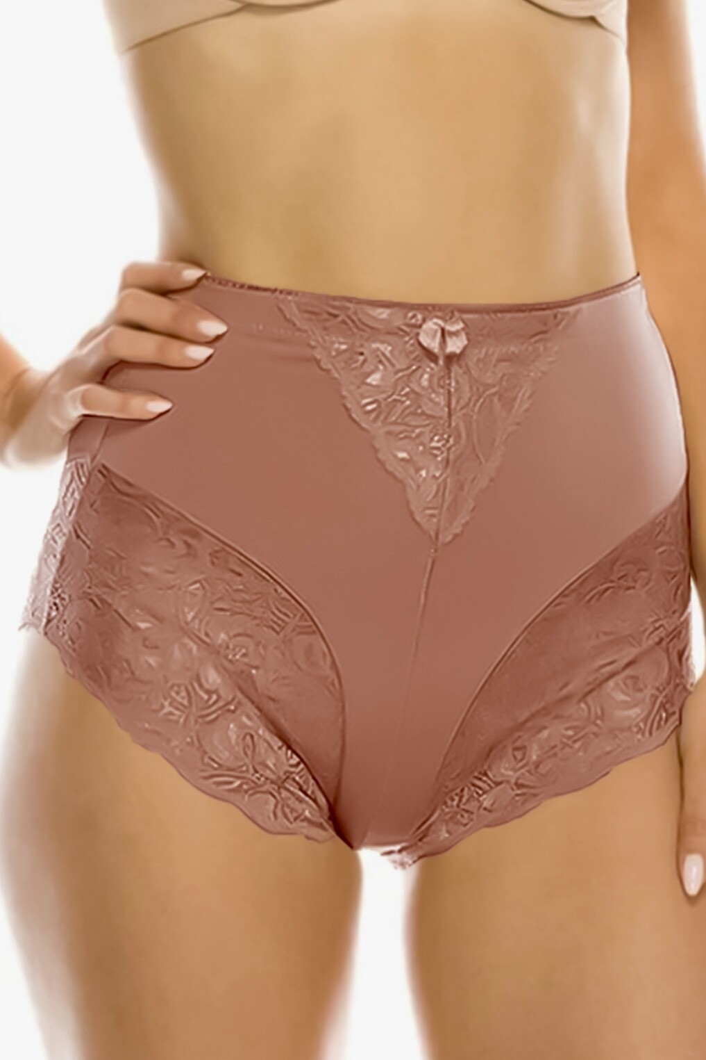 3-12 High Waisted Briefs Tummy Control Shaper Lace Bikini Panties 63031 S-5X LOT