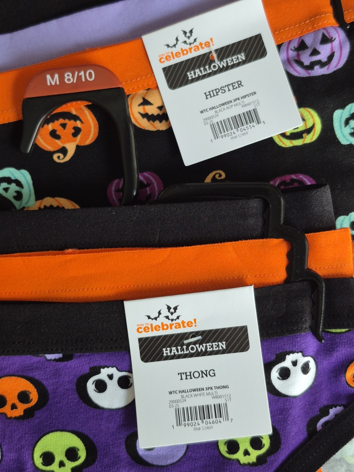 NEW Lot Of 4 Walmart Halloween 3 Packs Of Assorted Underwear Styles, Medium
