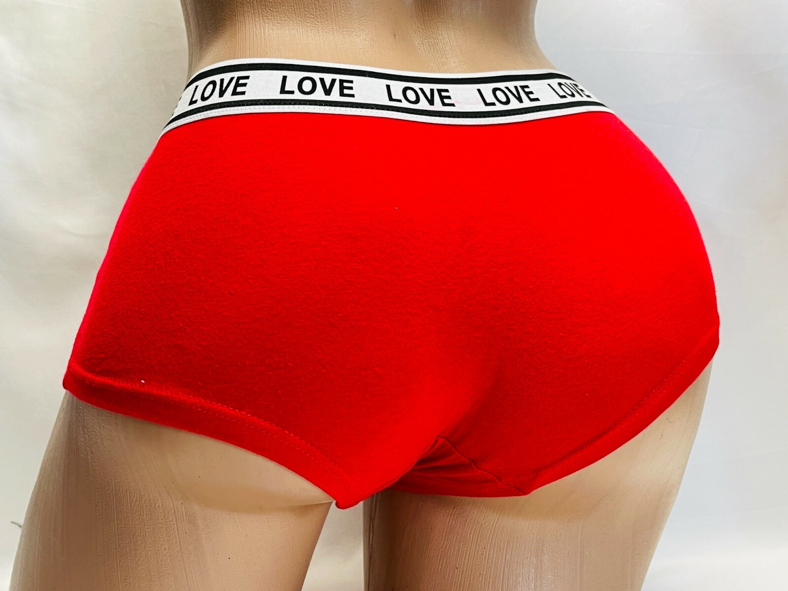 Boyshorts Sports LOVE Panties 6 OR 12 Undies 95% COTTON ACTIVE WEAR 8458 S-XL