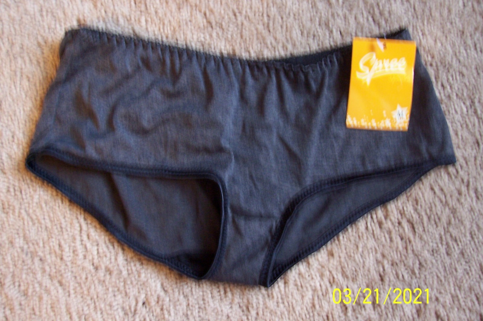 Spree Sports – Women’s Boy Short Underwear – NWT – Size Medium – Gray