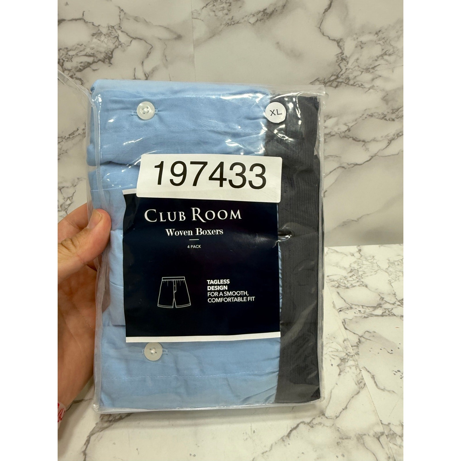 Club Room Mens 4 Pack Regular fit Boxer Shorts Size XL NEW # H552