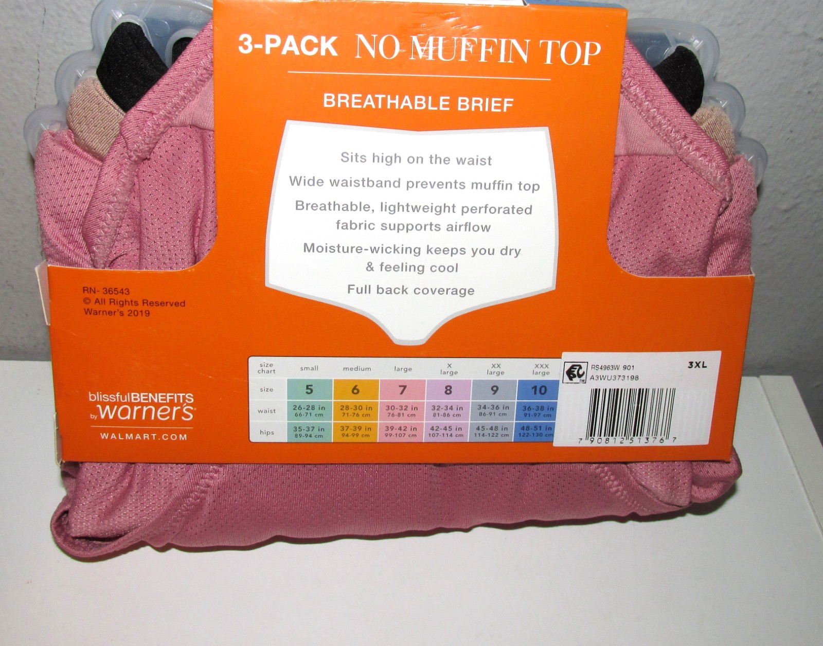 Blissful Benefits by Warners Microfiber Briefs (Size Small) BRAND NEW W TAGS