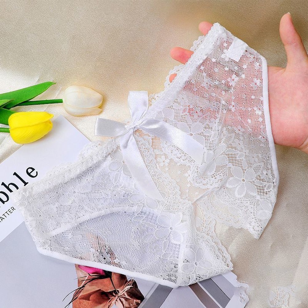 Women Lace Panties Crotchless Underwear Thongs Lingerie Knickers G-string Briefs