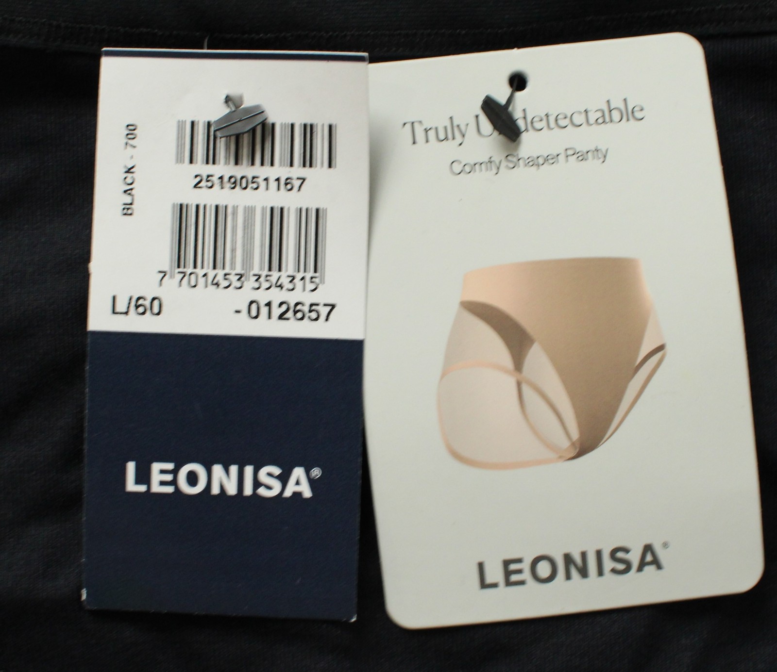 Leonisa Women’s Truly Undetectable Comfy Shaper Panty DH3 Black Large NWT