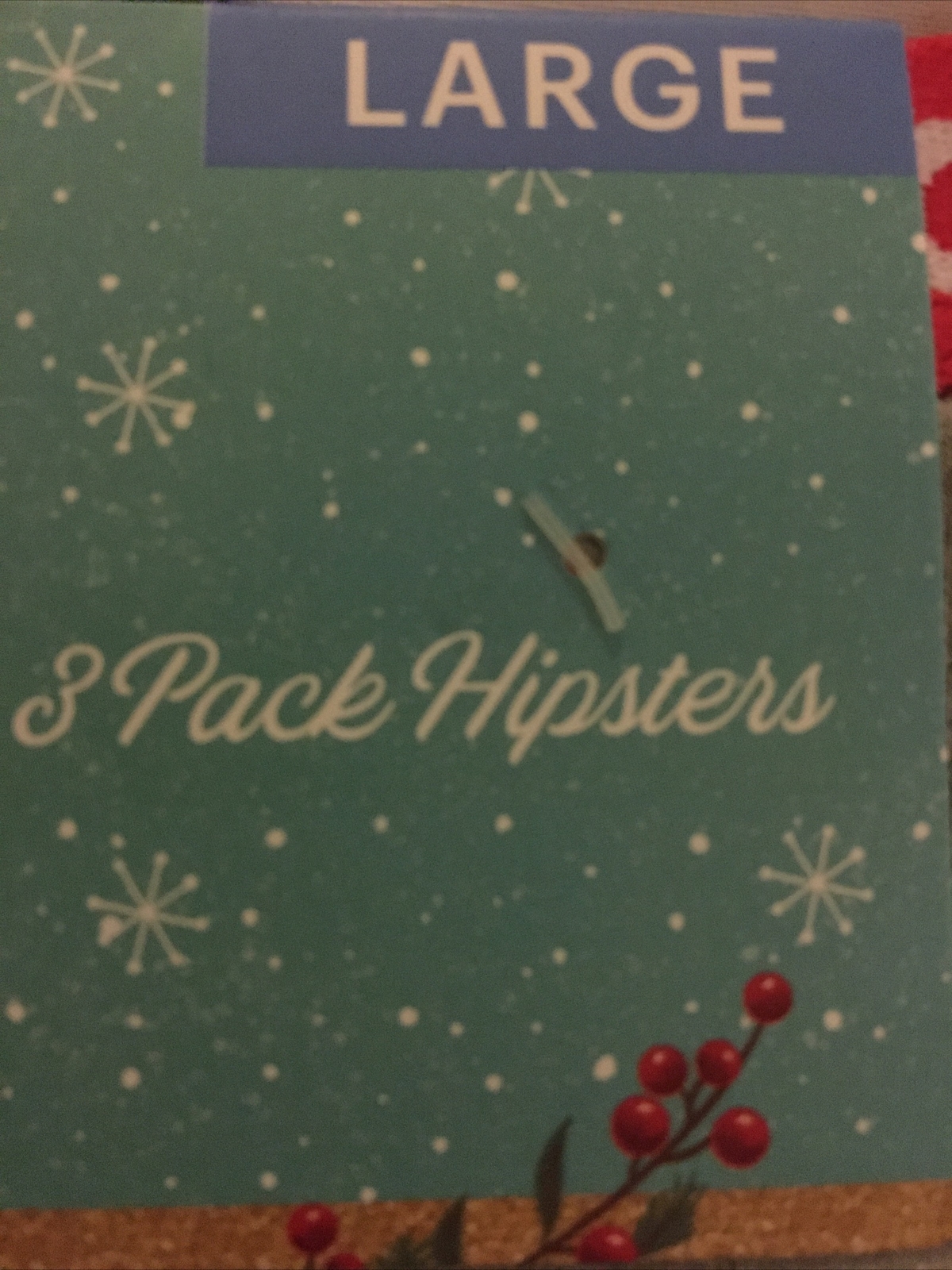 Disney MICKEY MOUSE Christmas Cotton Stretch Hipster 3 Pack Woman’s Size L NEW