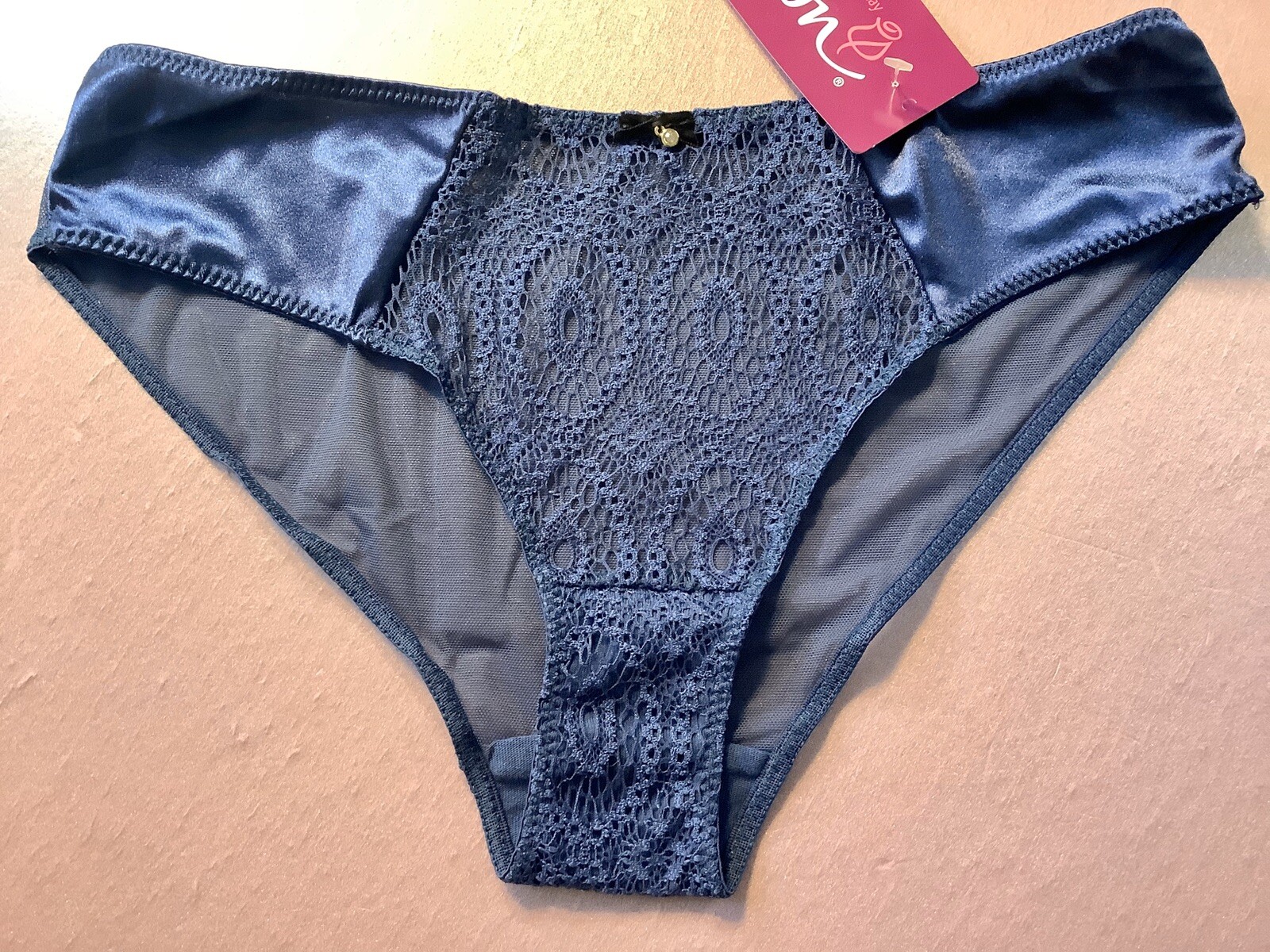 Women Panties,bikinis ILUSION SZ. L.satin&Fishnet Floral Ornamentation&decoratio