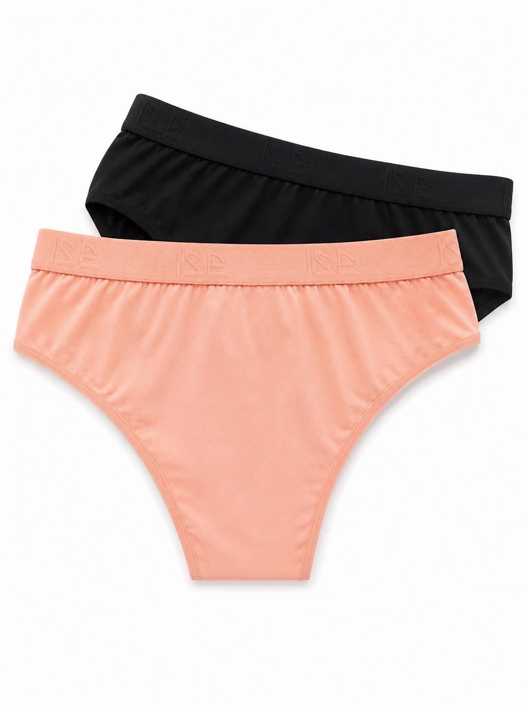 ISE Moda Intima Women’s Cotton Brief Panties 2-Pack Breathable Stretch