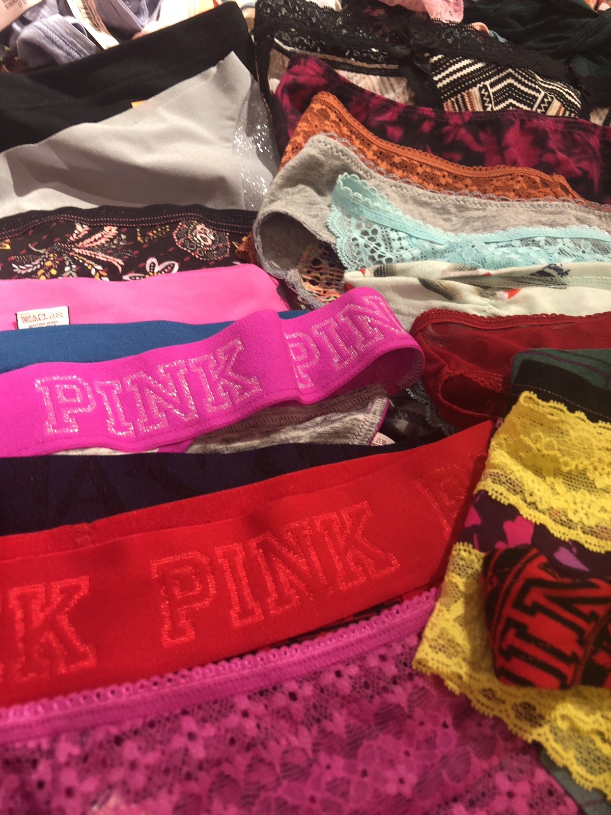 Victoria’s Secret & VS PINK Panty 100 Lot Sizes Styles Mix Wholesale Resale NWT