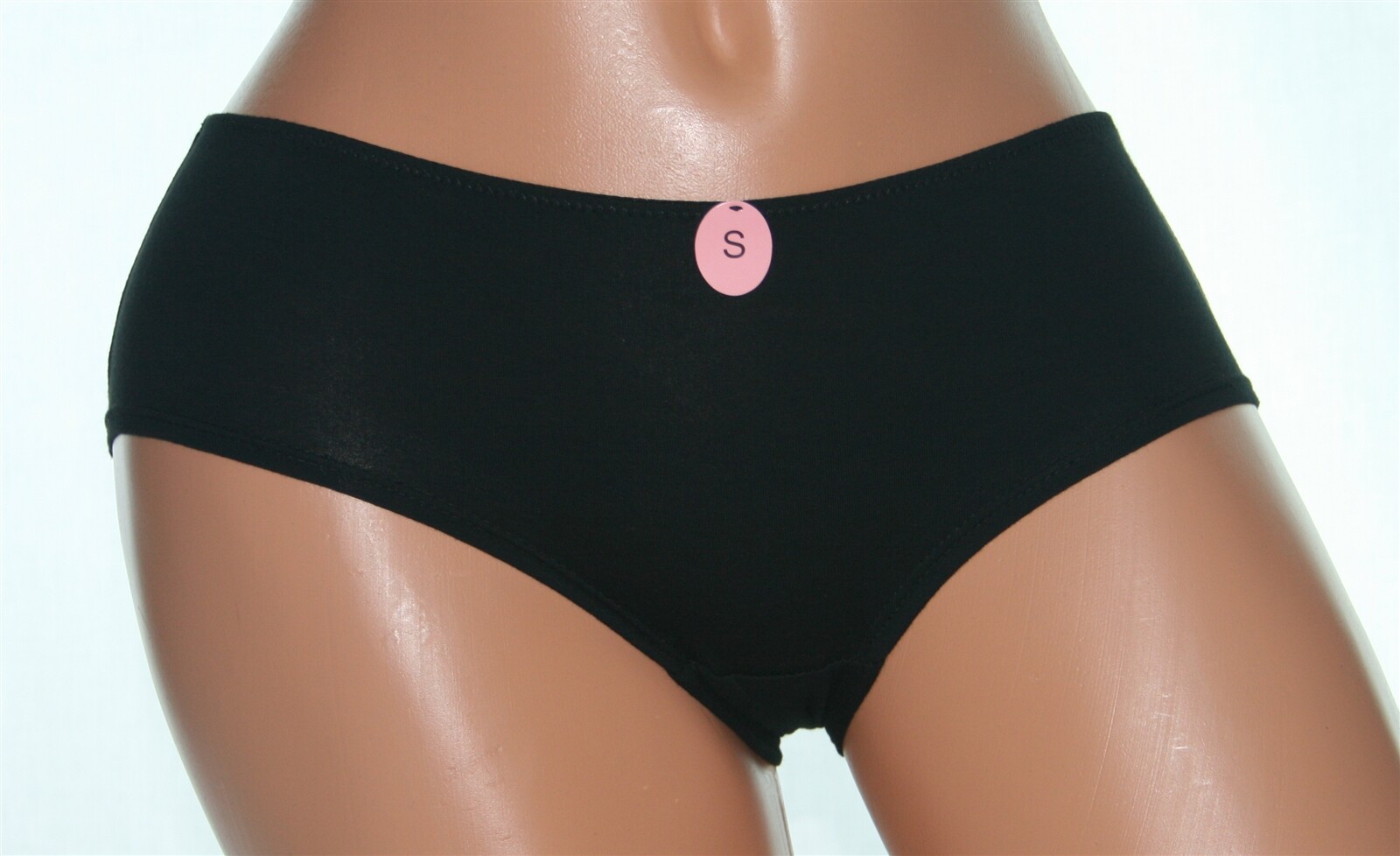 Solid Midnight Black Bikini Panty that is Slightly Soft Size Small