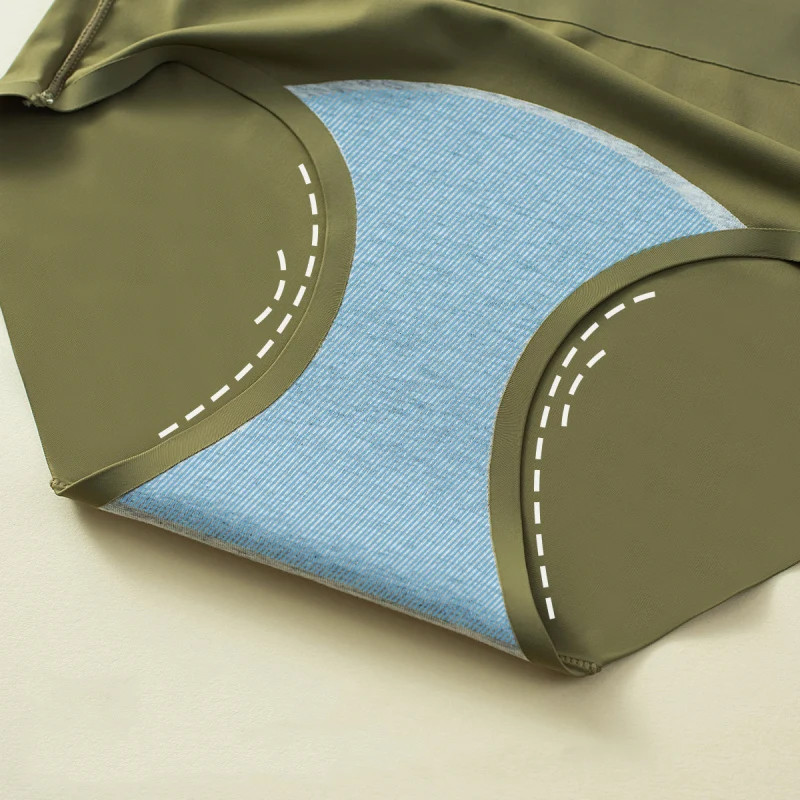 Mid Rise Period Brief Panties Leak Proof Absorbent Breathable Comfortable Fit