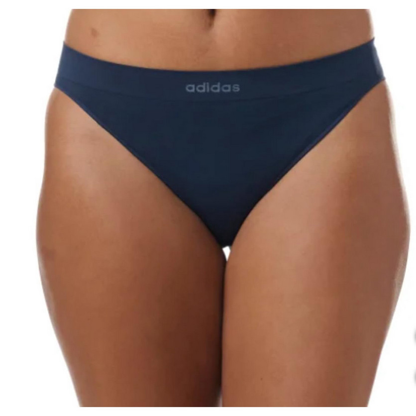 Adidas Womens 4 Pack Large Seamless Bikini Underwear – Black Blue Red Gray