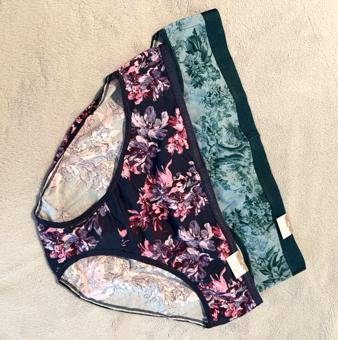 Cacique Cotton Hipster Panties 2 Pairs Plus Size 22/24 Multicolor NWT