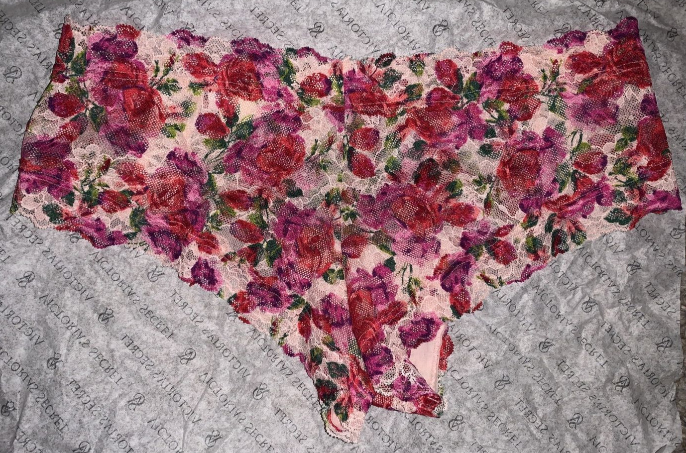 NWT Victoria’s Secret Posey Lace Cheeky Panty – The Lacie – Medium – Floral