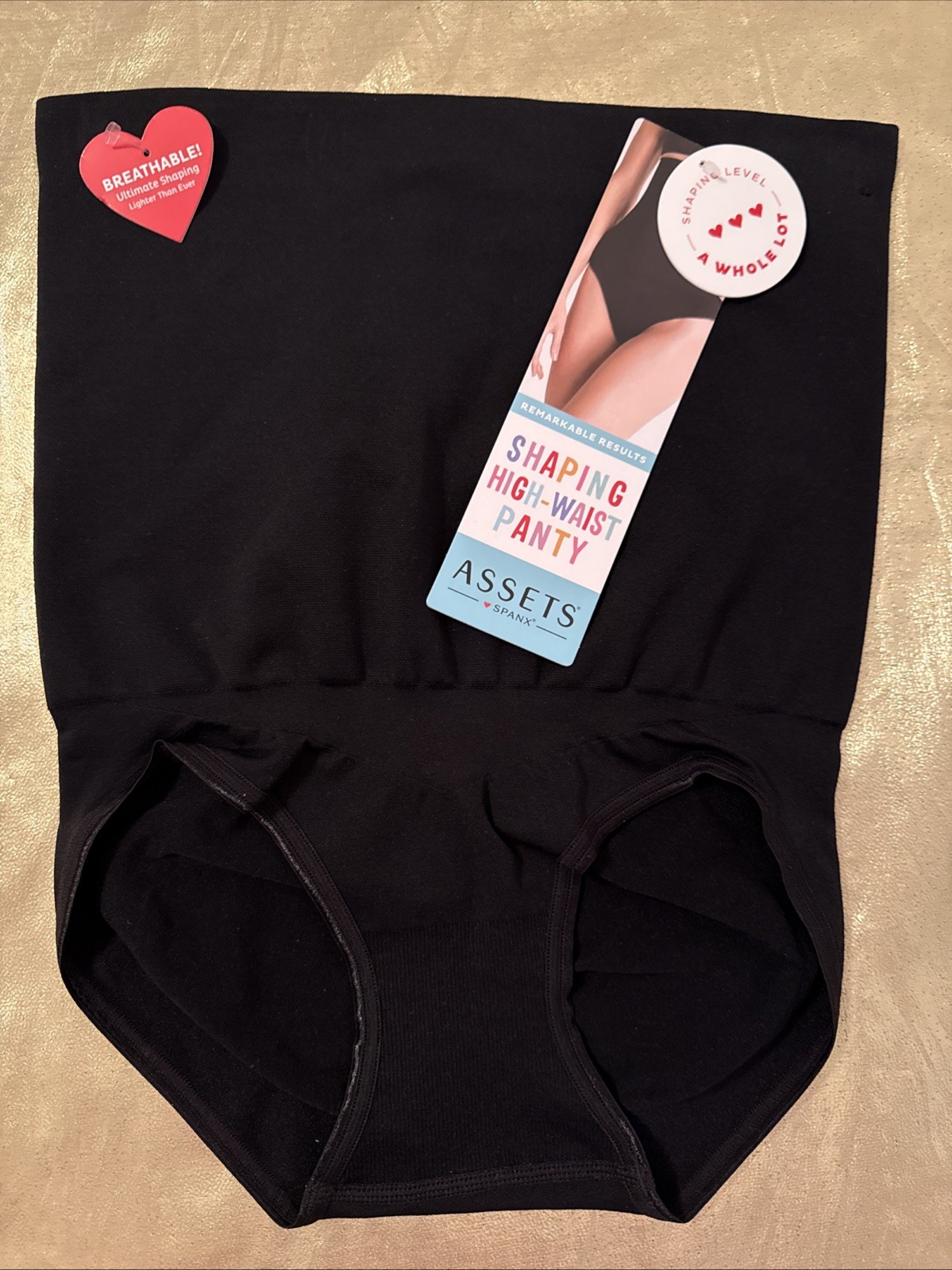 NWT Assets by Spanx Remarkable Results High-Waist Panty Very Black Size XL