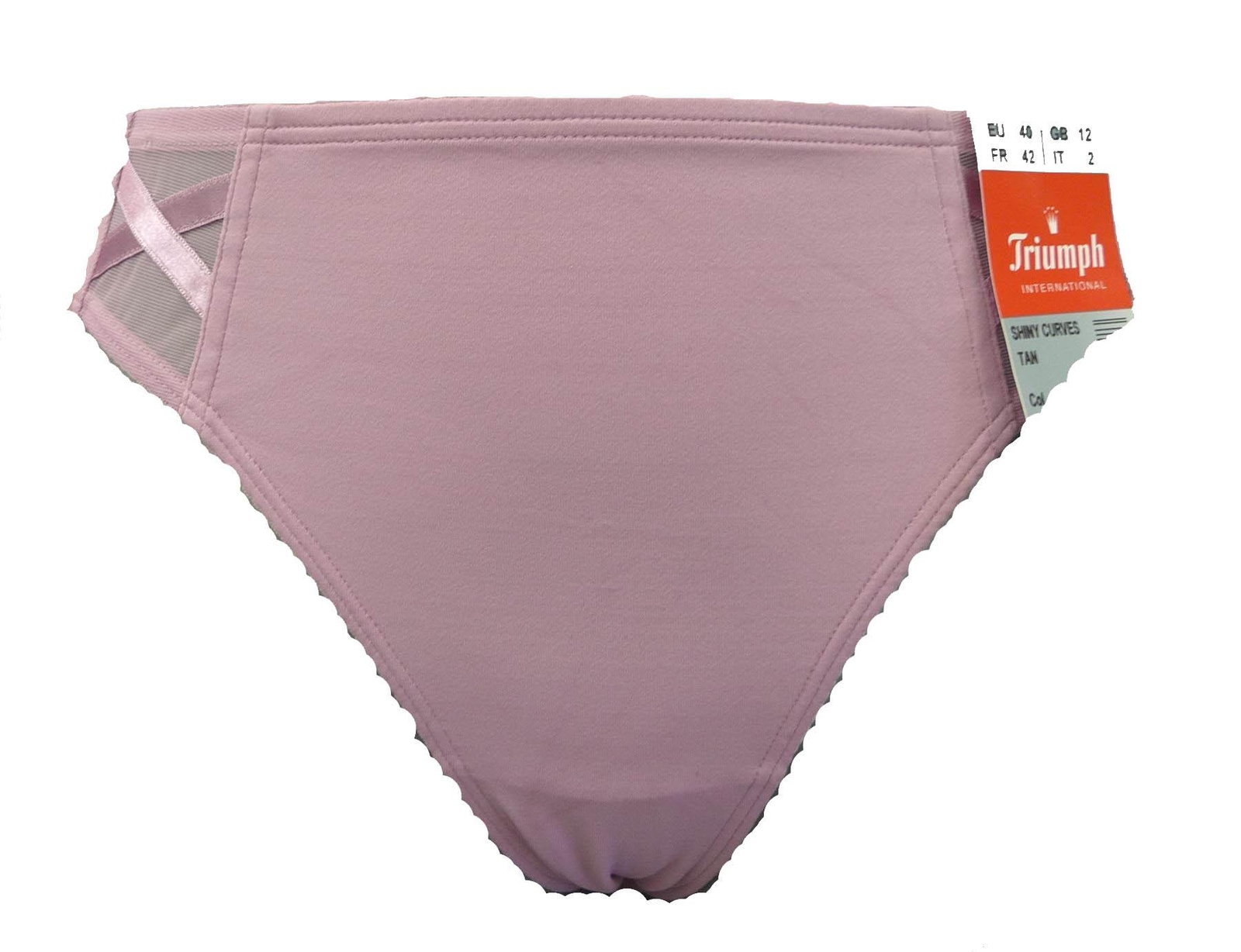 Triumph Shiny Curves Tanga Style High Leg Brief Old Rose (00tr) 12