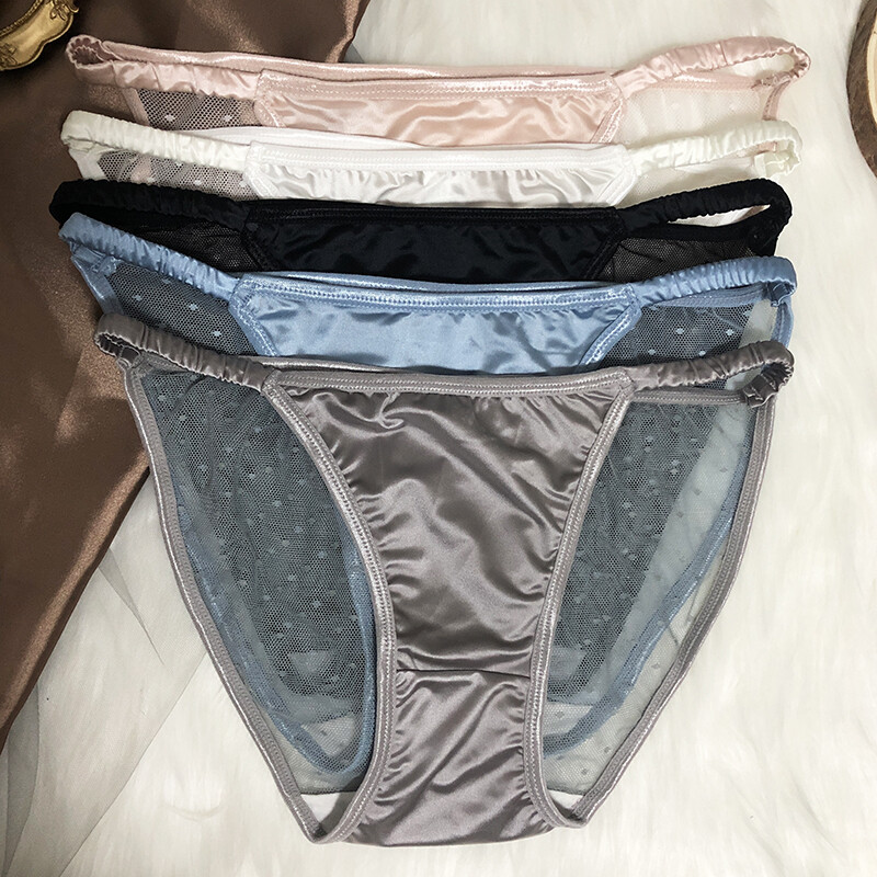 Lot 5 Packs Womens Sexy Panties Briefs Cheeky Sheer Back French Ladies Underwear