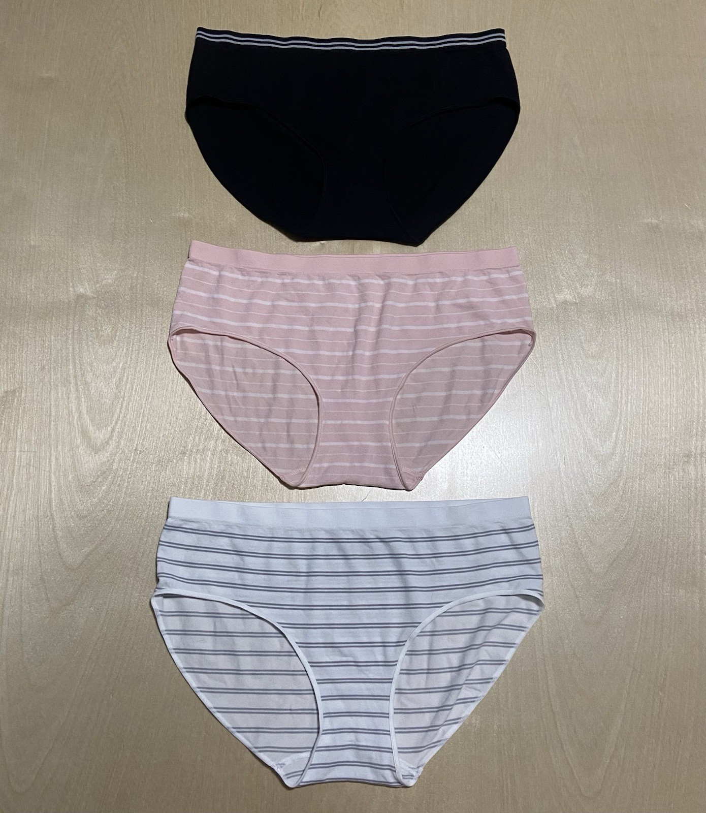Auden Women’s Size Large (12-14) Soft Nylon Blend Hipster Panties 3 Pack