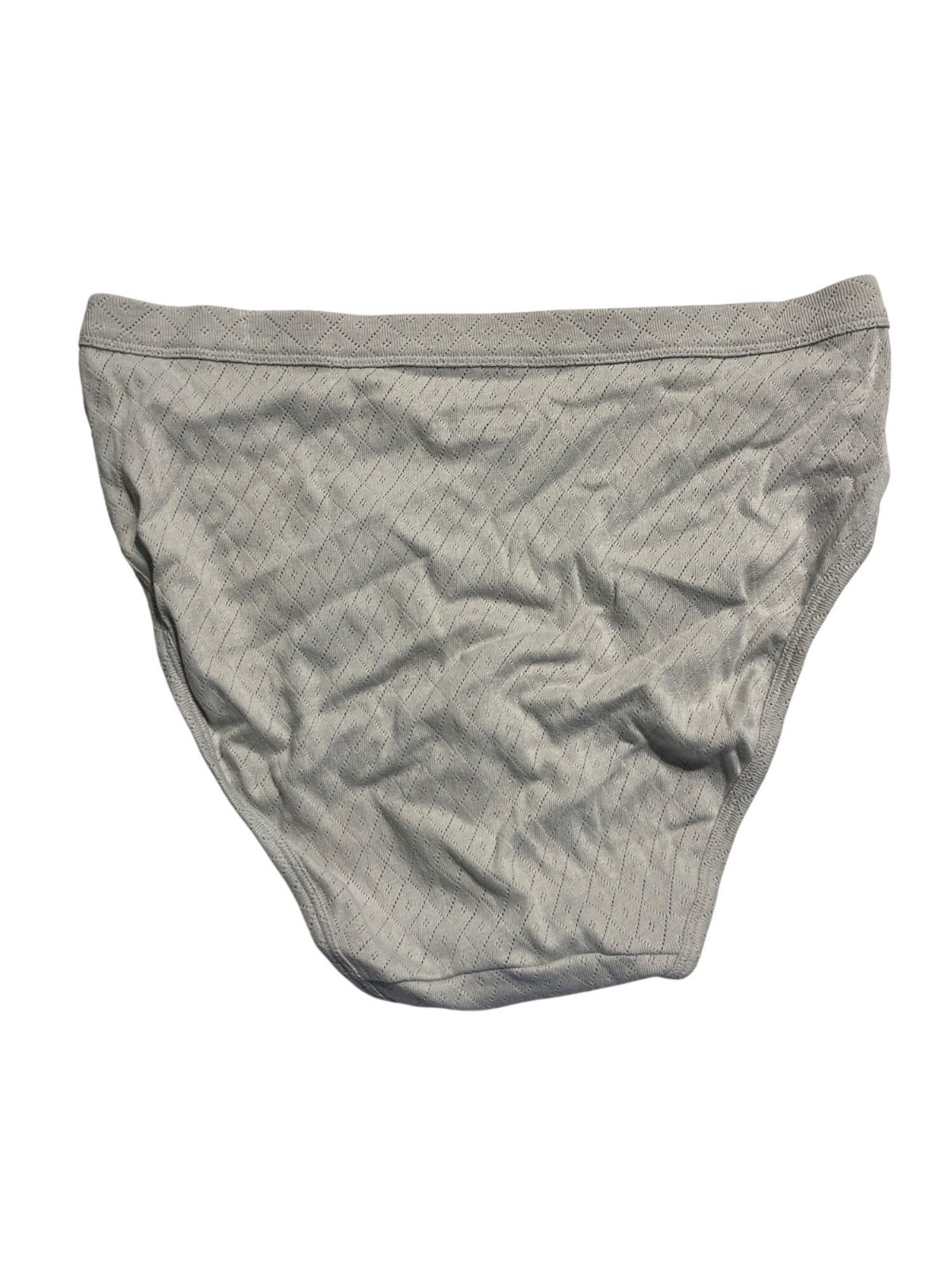Jockey Grey Cotton Diamond-Patterned Briefs Size 7 Lightweight & Breathable Desi