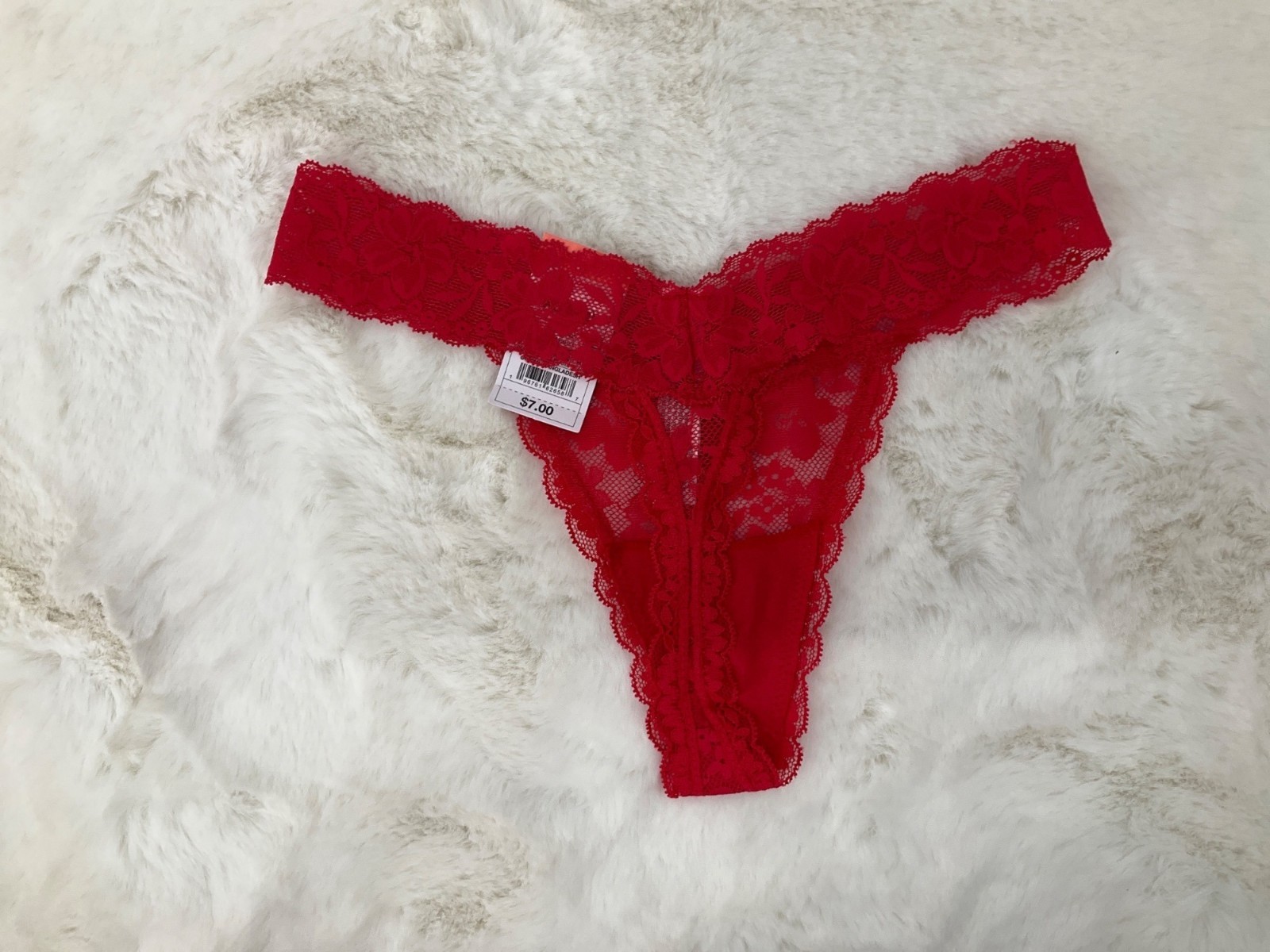 Auden 2-pair Lace Thong size XS (X-small) 0-2 Red & Green NEW