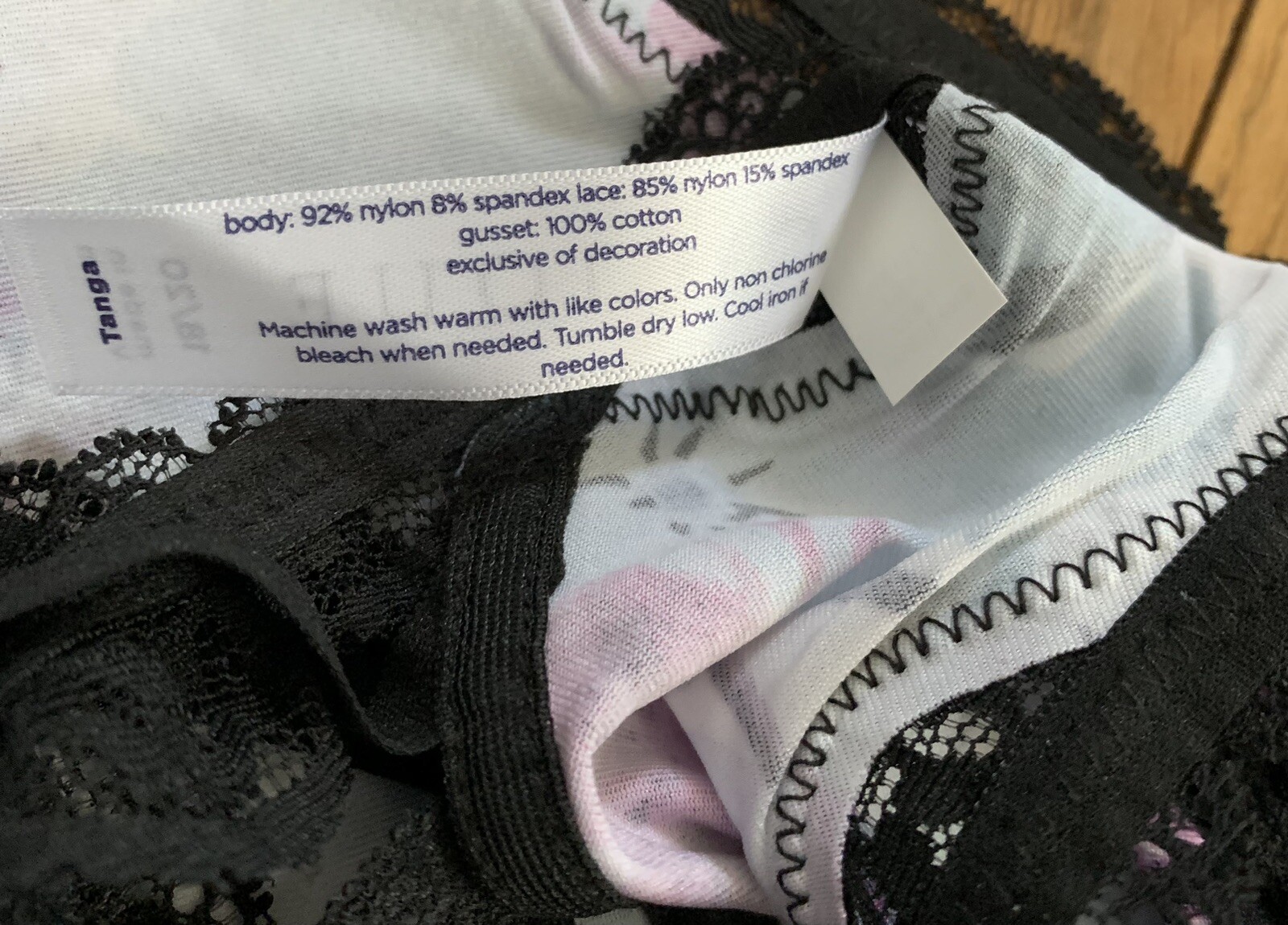 NWT 14/16 Lane Bryant Cacique Strappy Cage Back Tanga Panty Pink Blue Black Lace