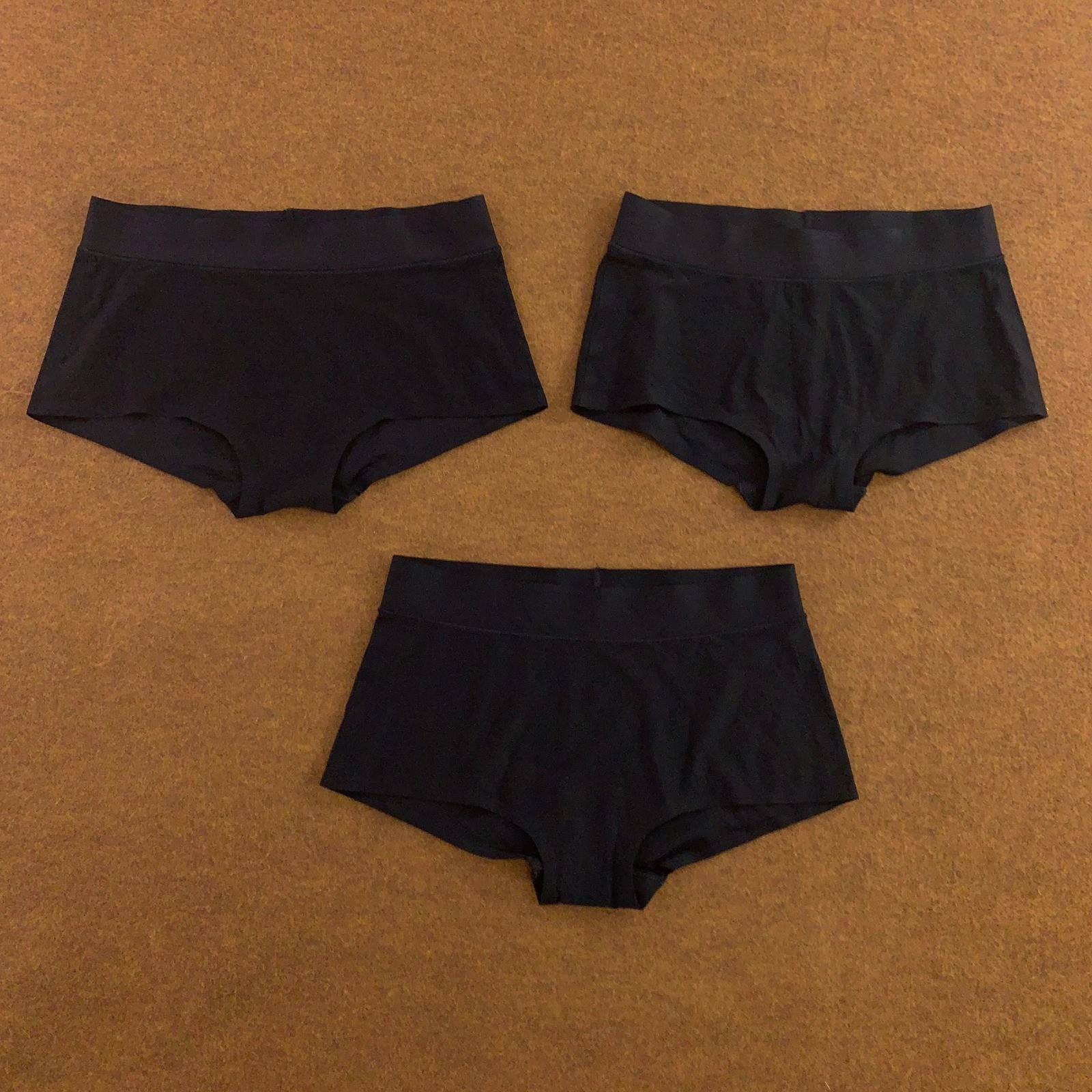 Chantelle Womens OS Black Soft Stretch Seamless Hipster Panty 3 Pack New