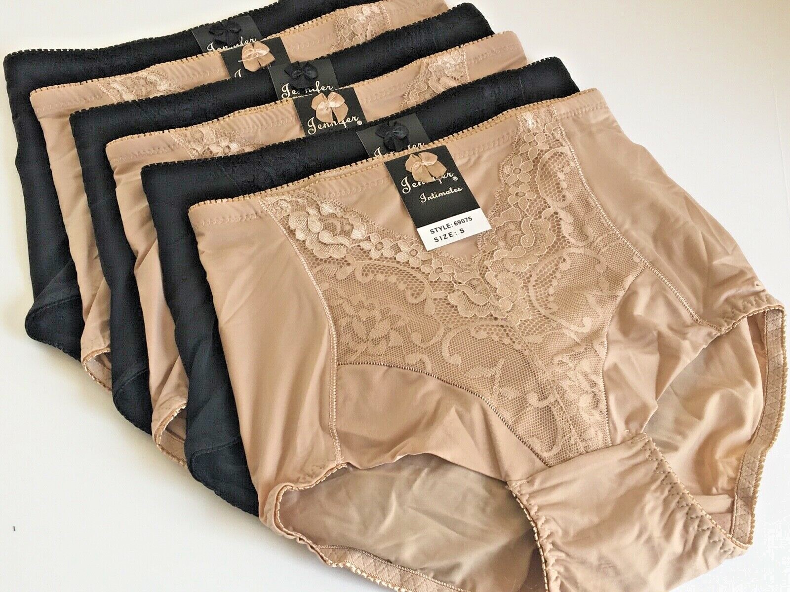 High Waisted Briefs Tummy Control Girdles 3 or 6 Pack Bikini Shaper Panties 75