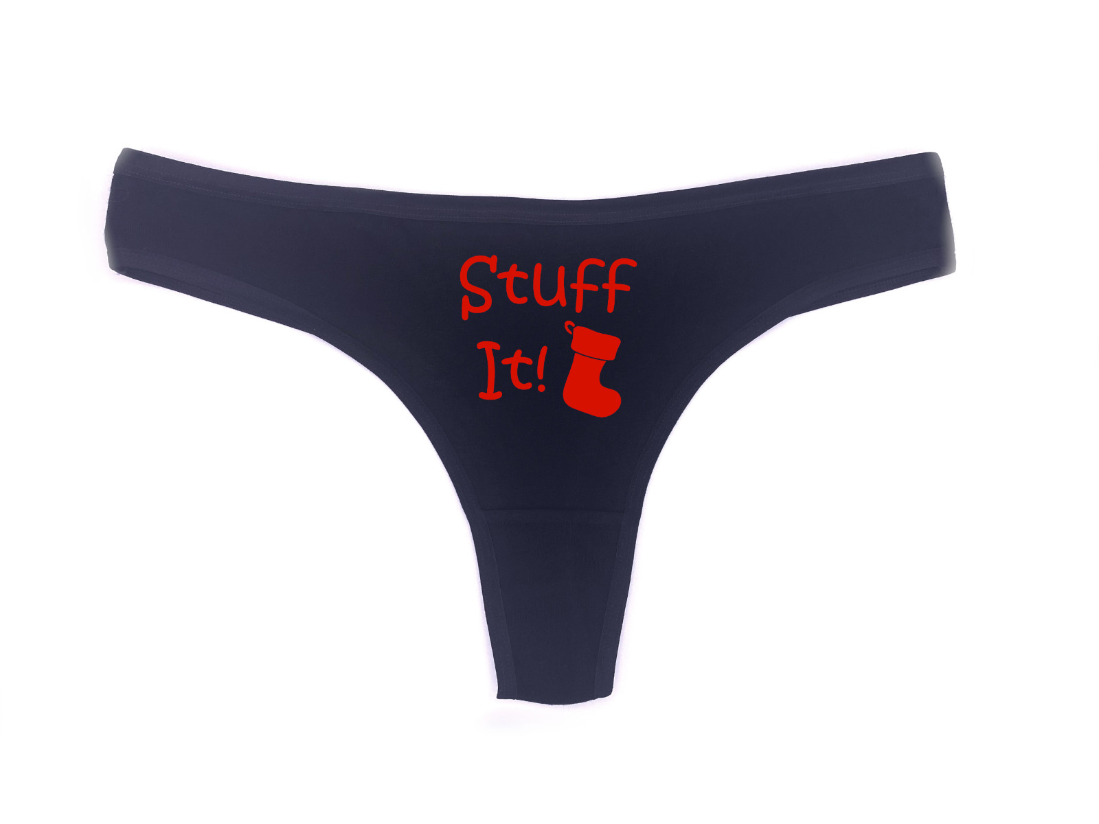 Christmas Thong Stuff It Stocking Underwear Sexy Lingerie Slut Clothing Panties