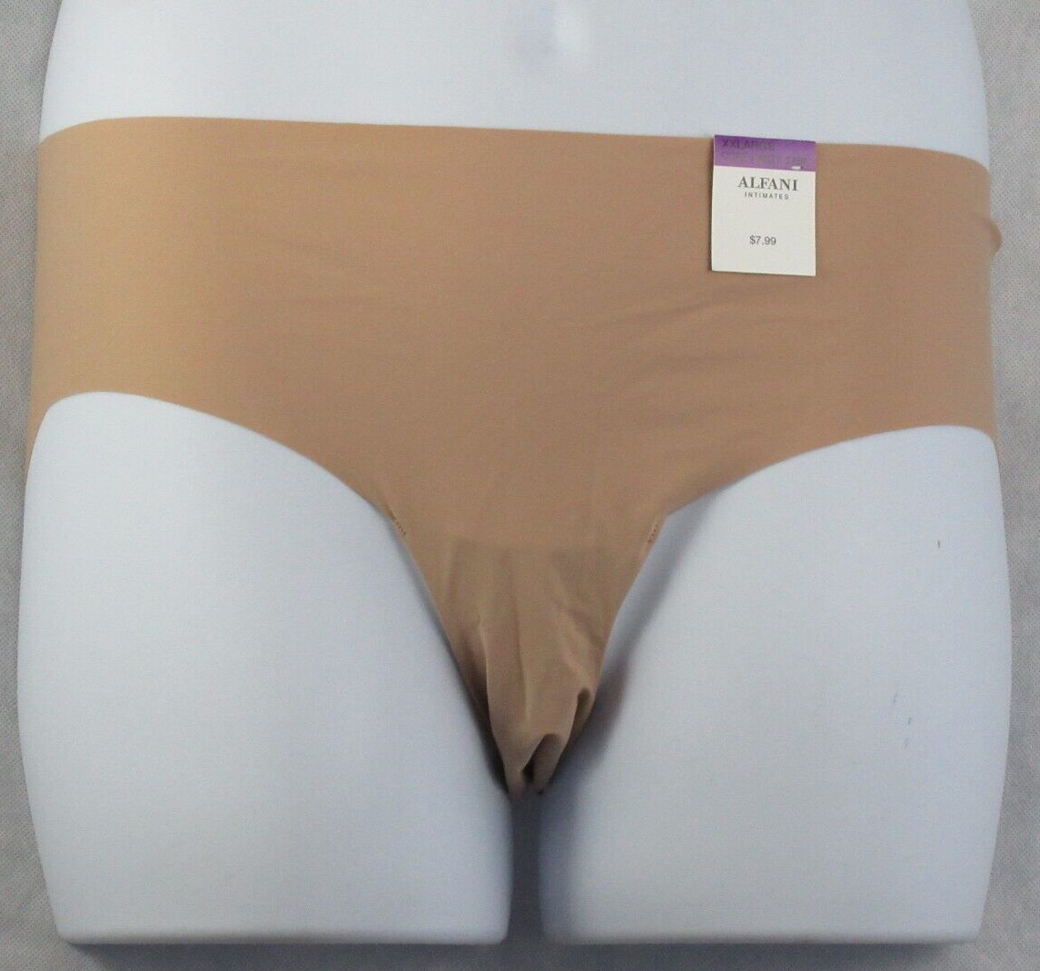 Alfani Women’s Laser-Cut Hipster Panty Underwear, Latte Cafe Beige, XXL