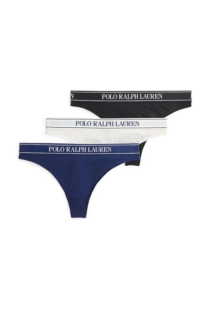 Polo Ralph Lauren High Waist Thong Panty 3 Pack – 4P0708