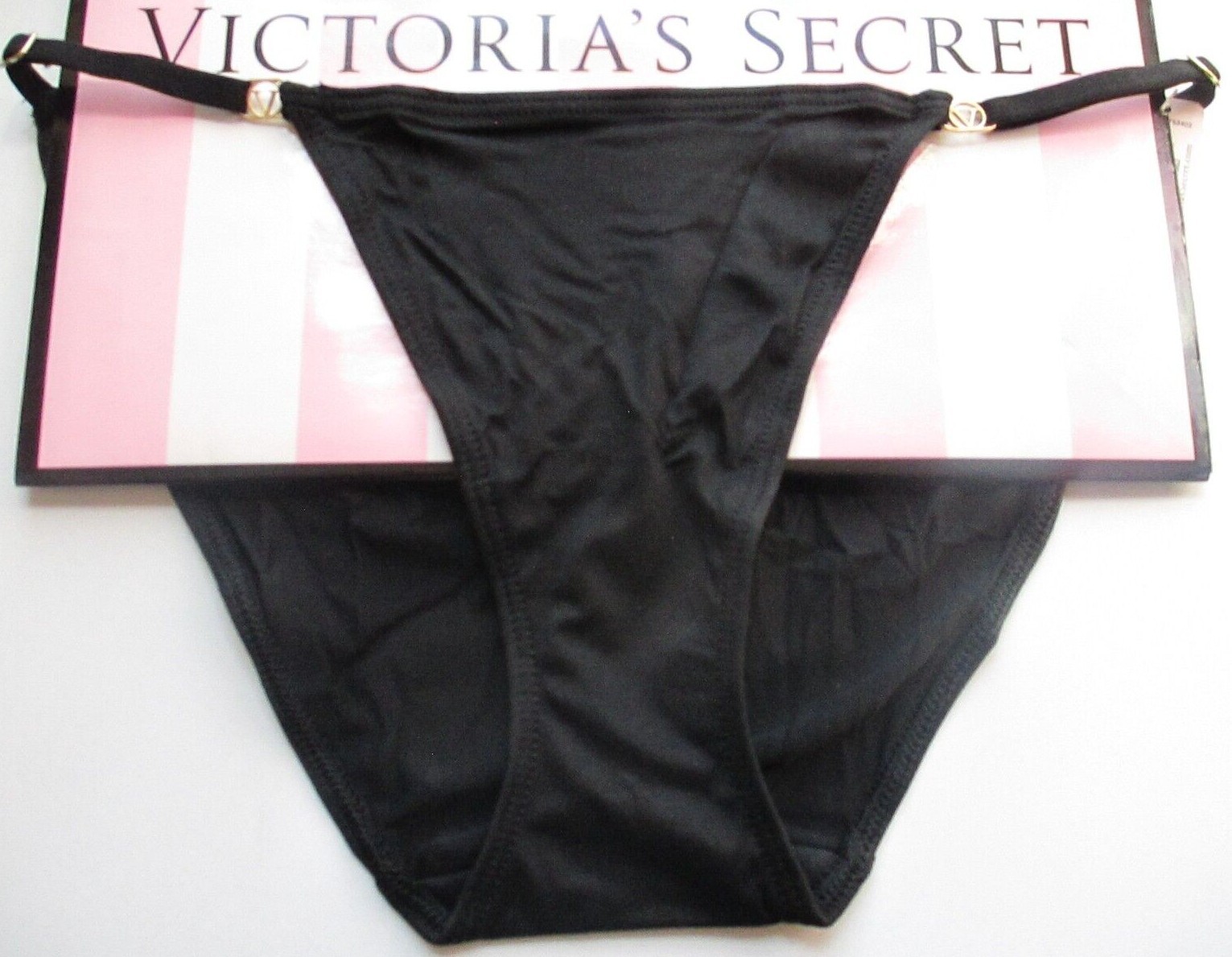 VICTORIA’S SECRET DREAM ANGELS Adjustable String Bikini Panty S M L XL 2XL Black