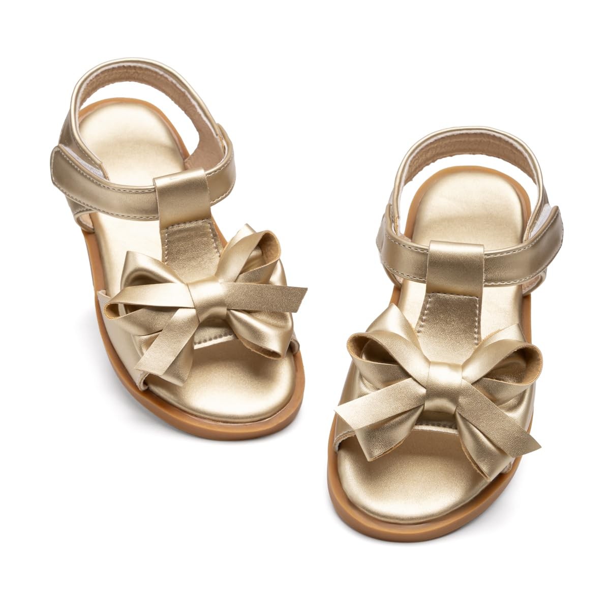 Girls Sandals Soft Sole Wedding Princess Flat Summer Bow Flower Baby Girl Dre…