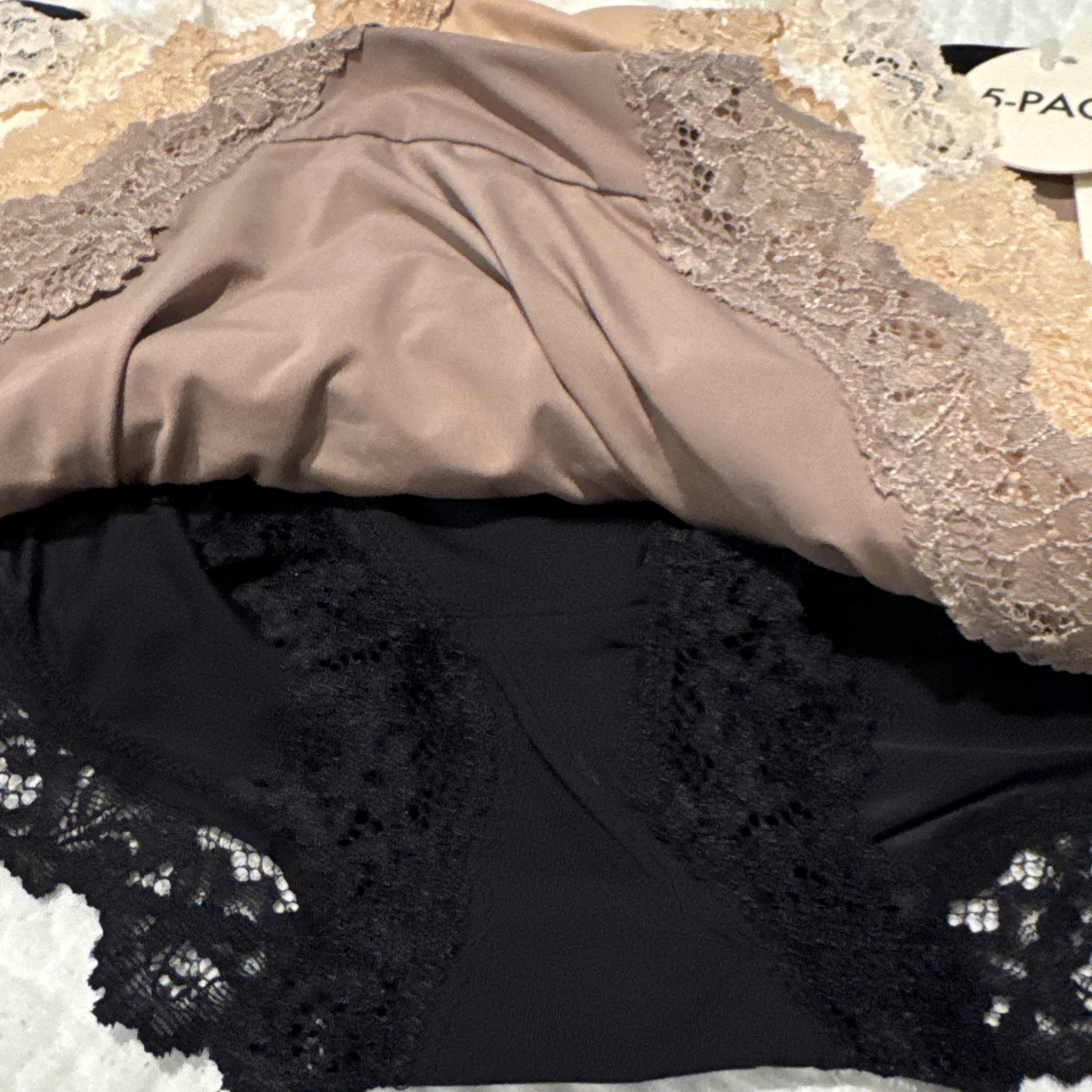 Rebecca Minkoff Boyleg Panties 5 Pair Underwear Size Large Nylon Elastane Lace