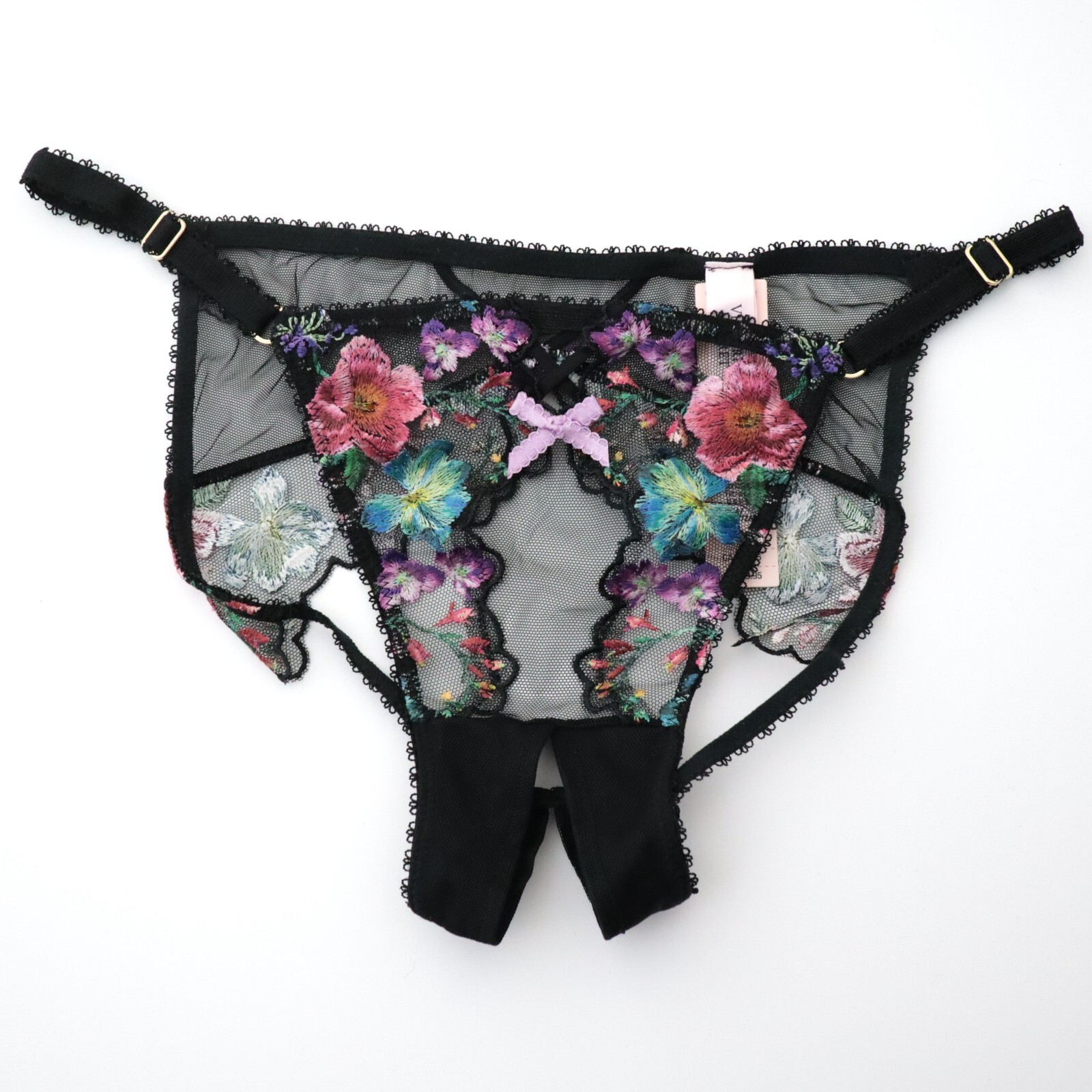 Victoria’s Secret VERY SEXY Open Dark Blossom Mini String Bikini Panty XS XSMALL