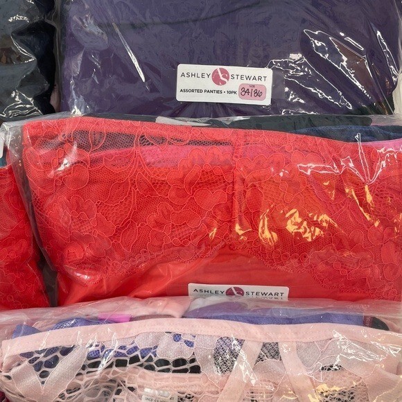 Panties 34/36 6X Ashley Stewart Random Lot Bundle/10 Pairs Plus Size Panty NWT