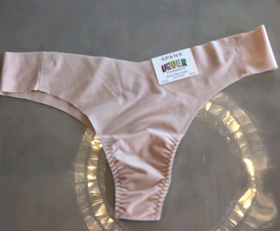 Spanx Womens Thong Small Vintage Rose Color NWT