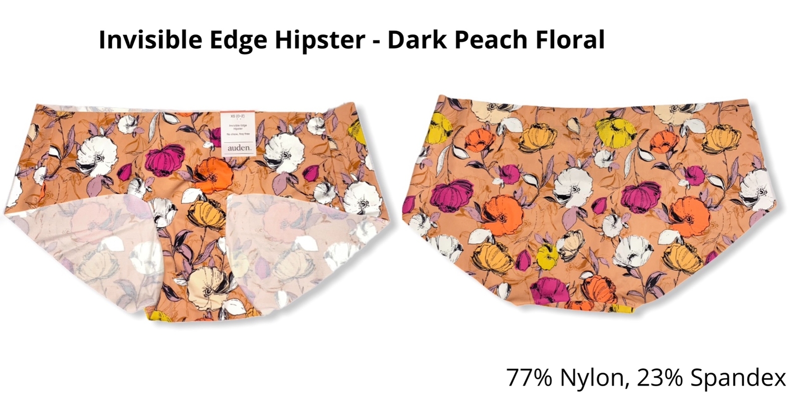 Women’s 5pk Assorted Styles & Colors Underwear – Auden – Size XS (0-2) – 697