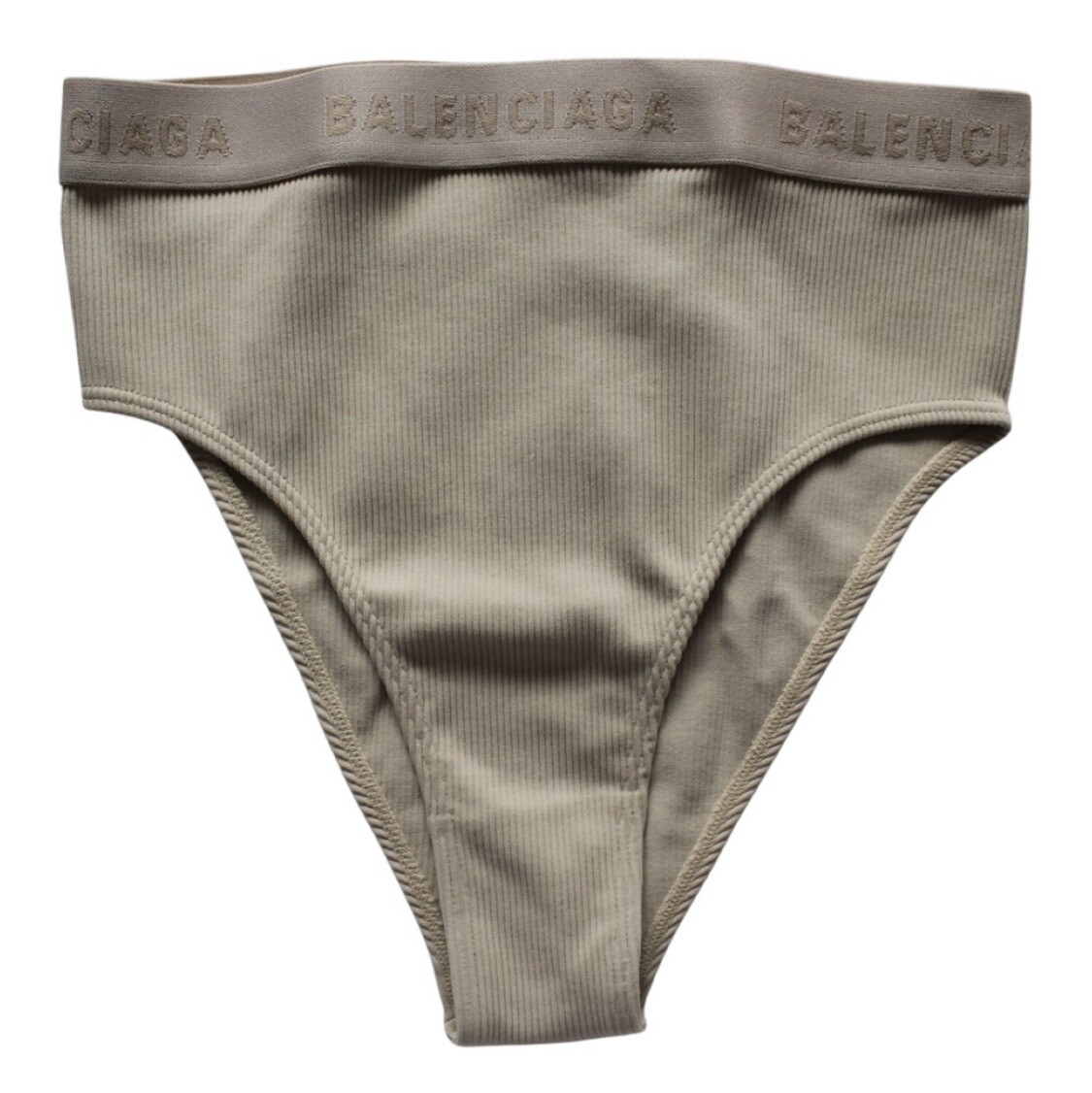 BALENCIAGA logo embroidered waistband high-rise briefs S/M NEW