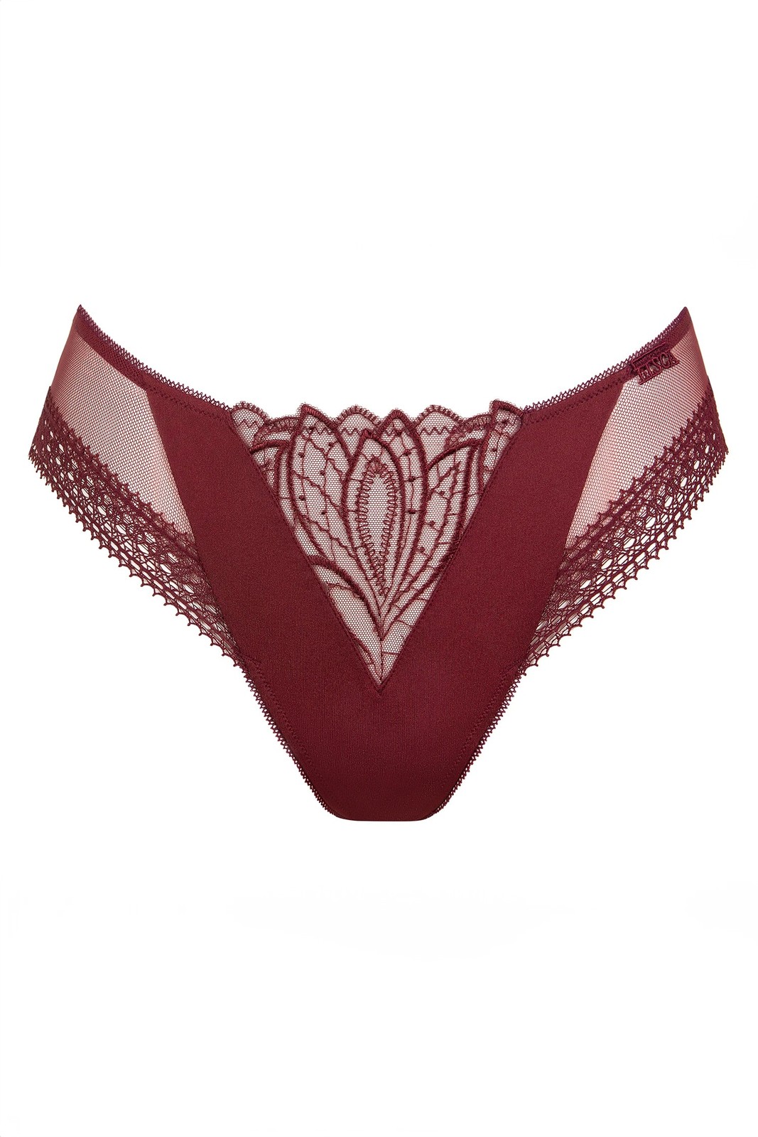 Lisca Adventure Embroidery Brief Panty Women’s Primum Lingerie Garnet Red 12380