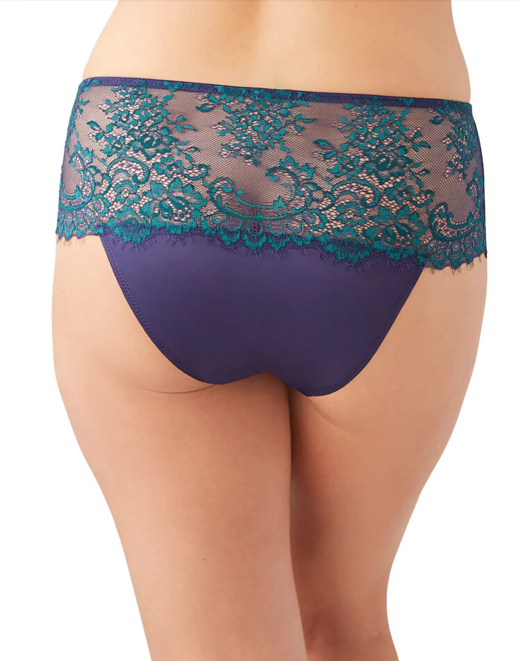Wacoal 843323 Center Stage Bikini 5-small rose dust evergreen new no tags