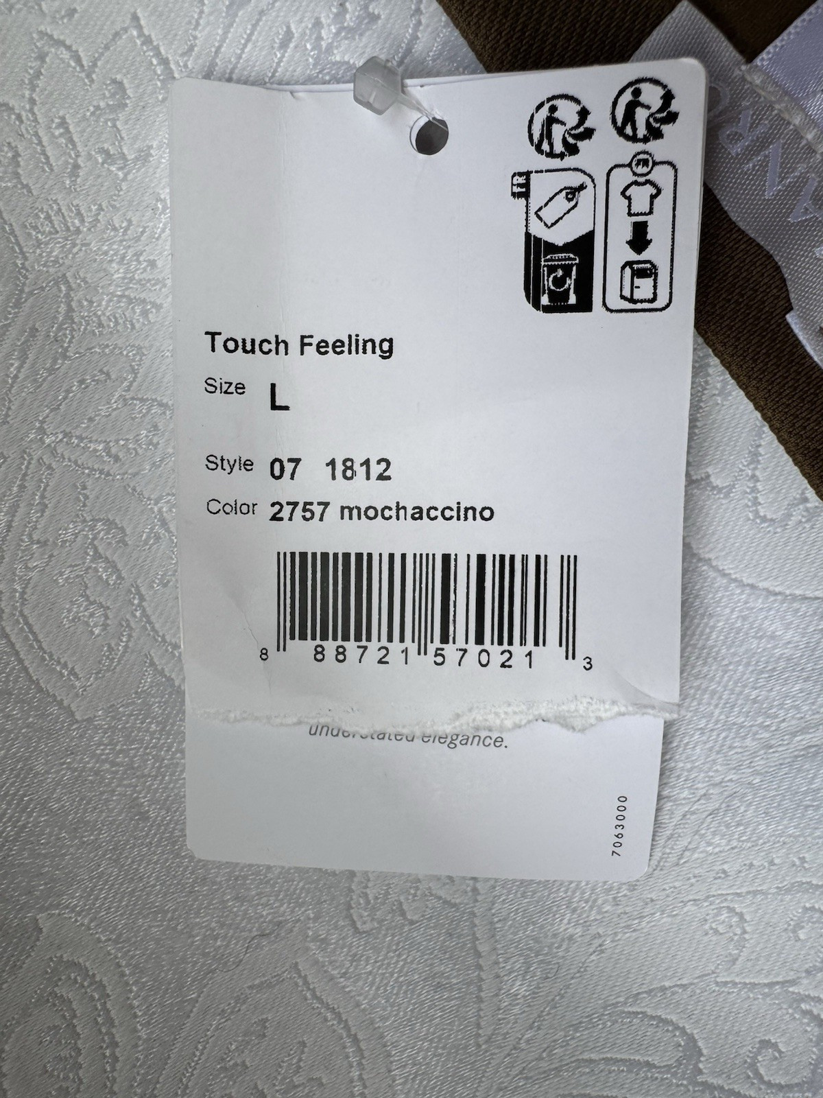 Hanro Women’s Touch Feeling Hi-Cut Brief Panty Size L Mochaccino NEW $56